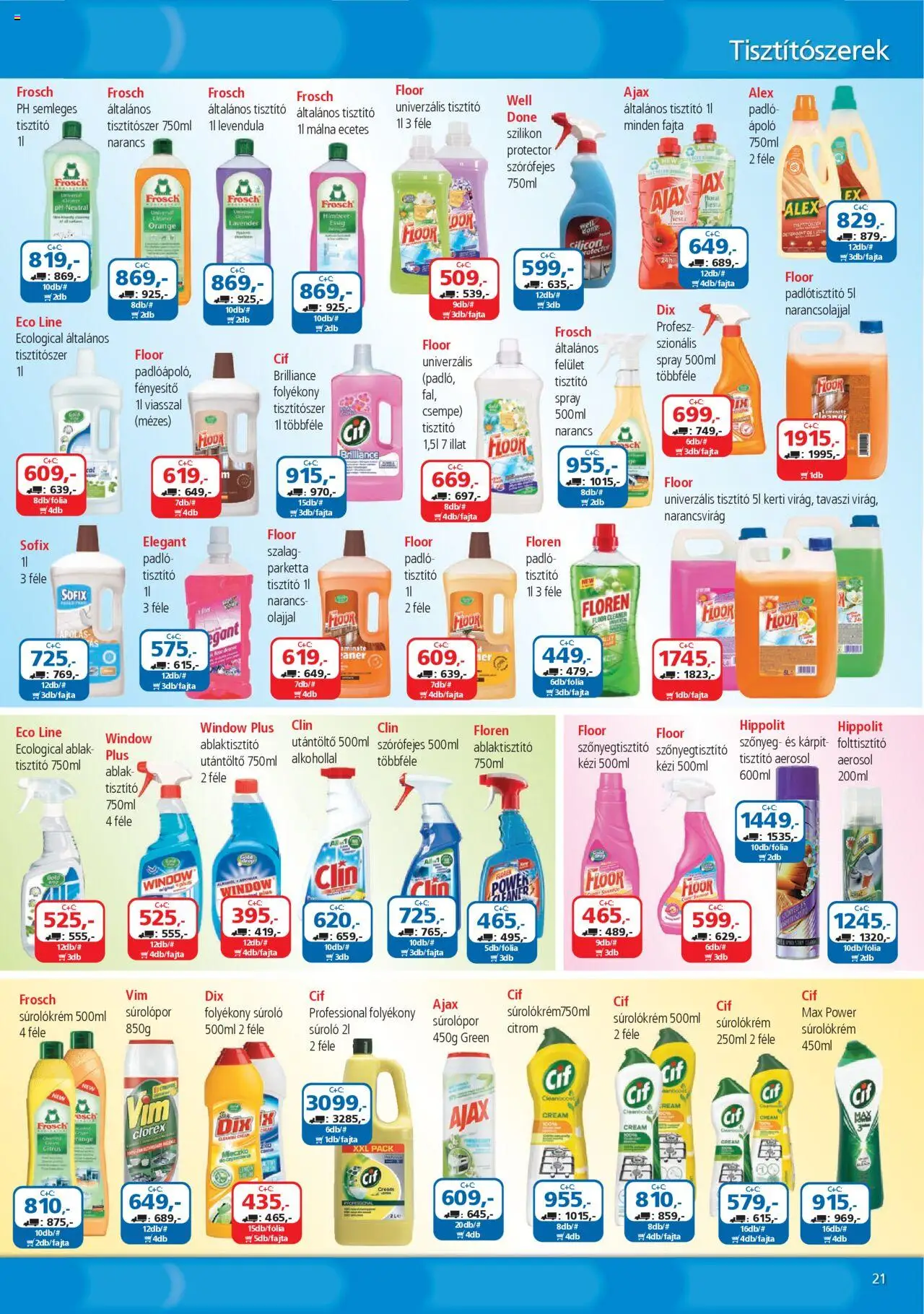 ÁRKLUB akciós ujság - amely érvényes a következő dátumtól: 01.07.2025 | Oldal: 21 | Termékek: Málna, Narancs, Folttisztító, Levendula