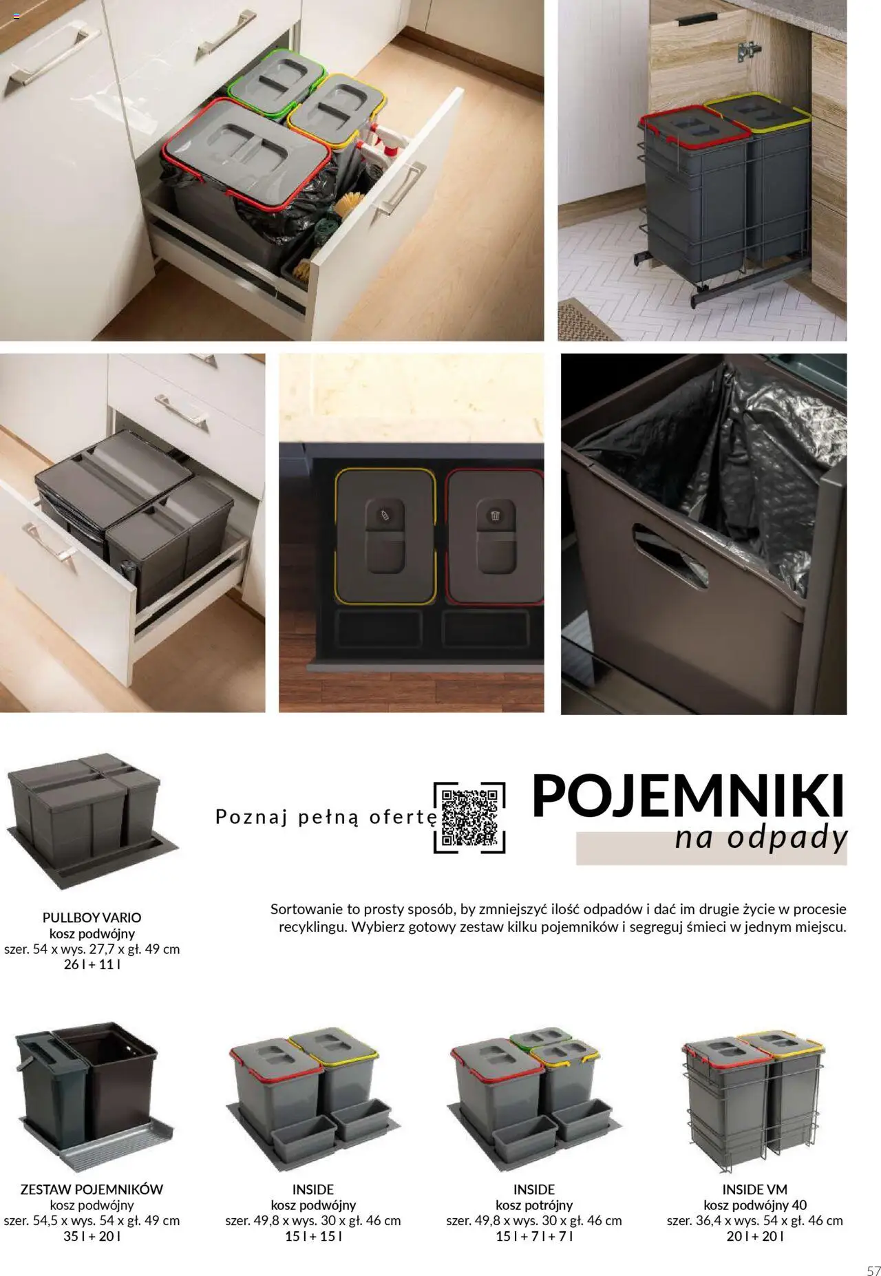 Salony Agata Gazetka - Kuchnie Qubik od 21.03.2025 | Strona: 57 | Produkty: Kosz