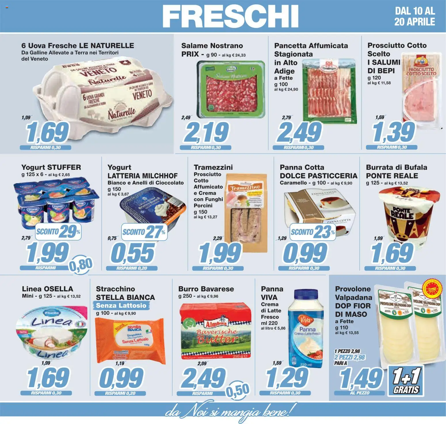 Volantino Prix del 10.04.2026 | Pagina: 13 | Prodotti: Yogurt, Panna, Burrata, Terra