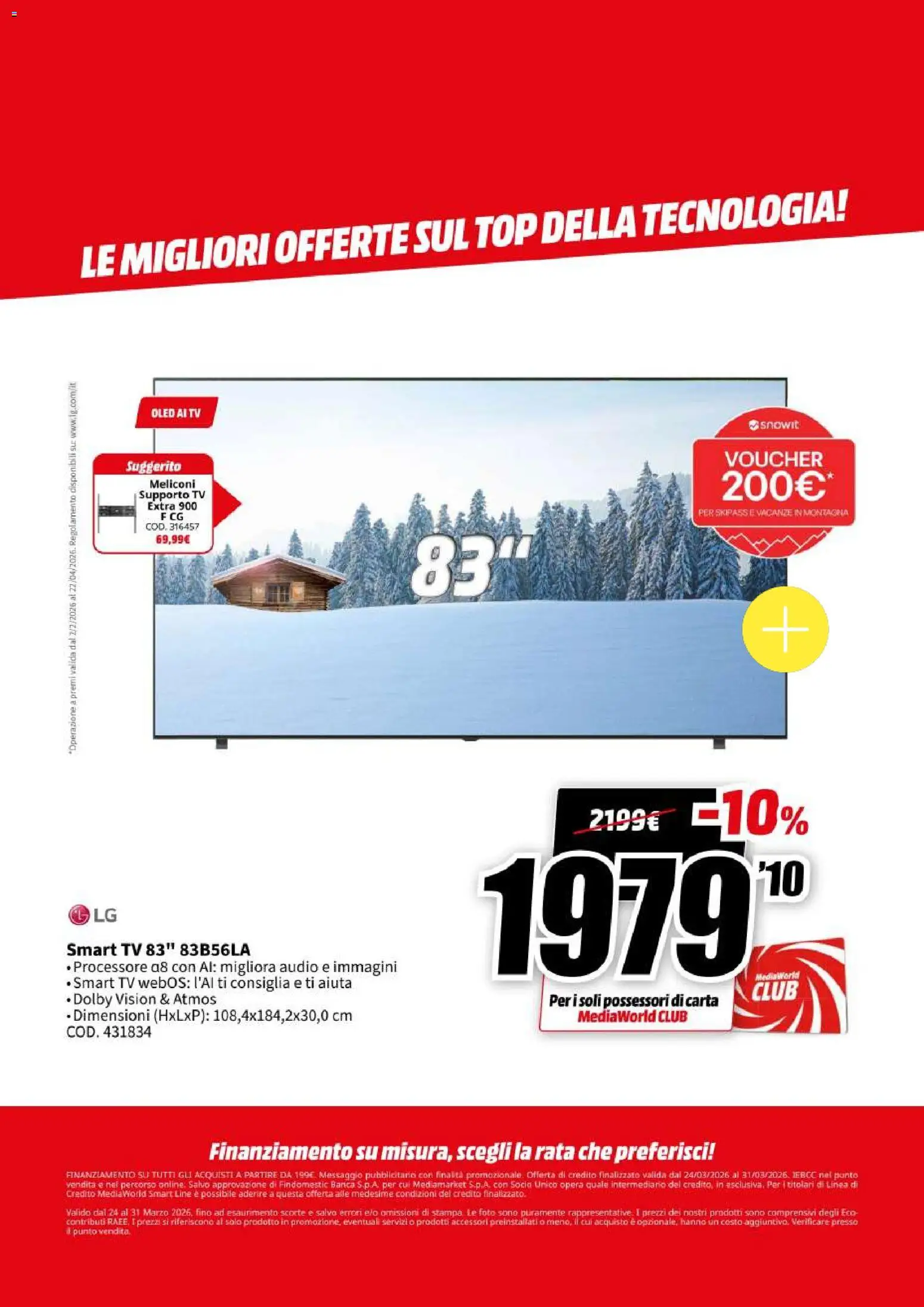 Volantino Media World del 24.03.2026 | Pagina: 10 | Prodotti: smart TV, Top, TV, Audio