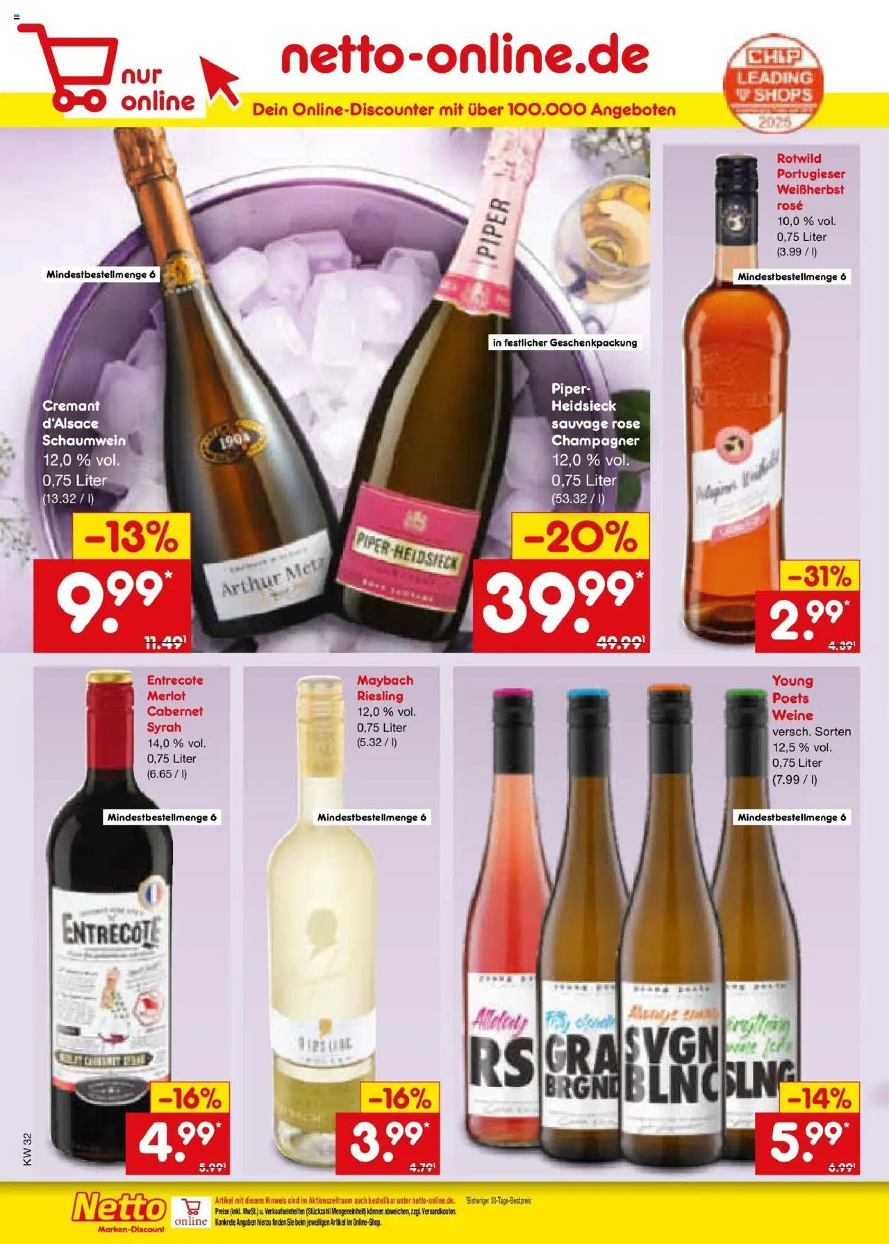 Netto Marken-Discount prospekt Buttenwiesen	 - gültig ab dem 04.08.2025 | Seite: 34 | Produkte: Merlot, Entrecote
