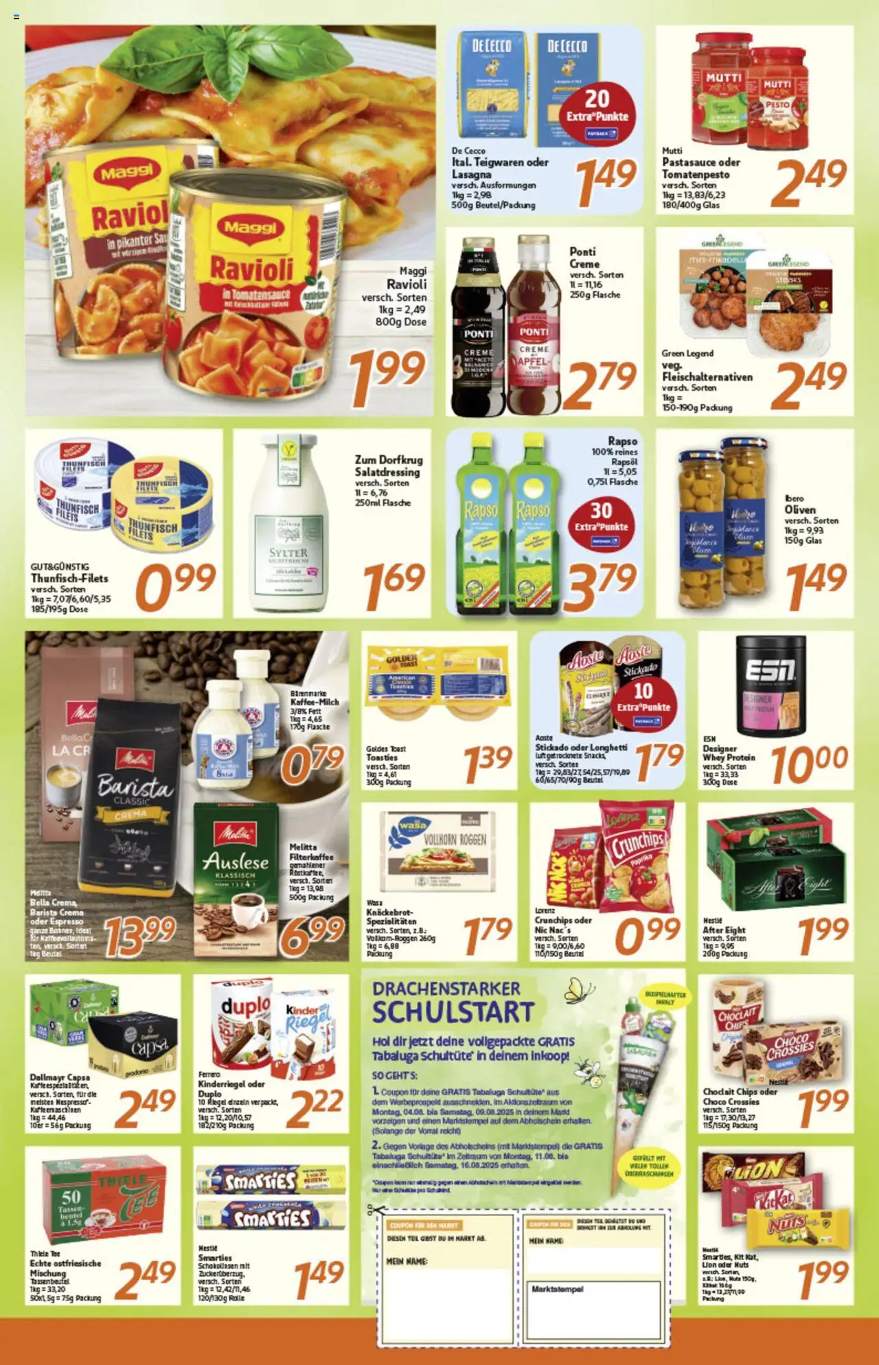 Inkoop Prospekt 	 - gültig ab dem 04.08.2025 | Seite: 5 | Produkte: Melitta, Toast, Chips, Dallmayr capsa
