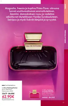 Oriflame-mainoslehti voimassa 31.12.2025 alkaen | Sivu: 73 | Tuotteet: Vadelma