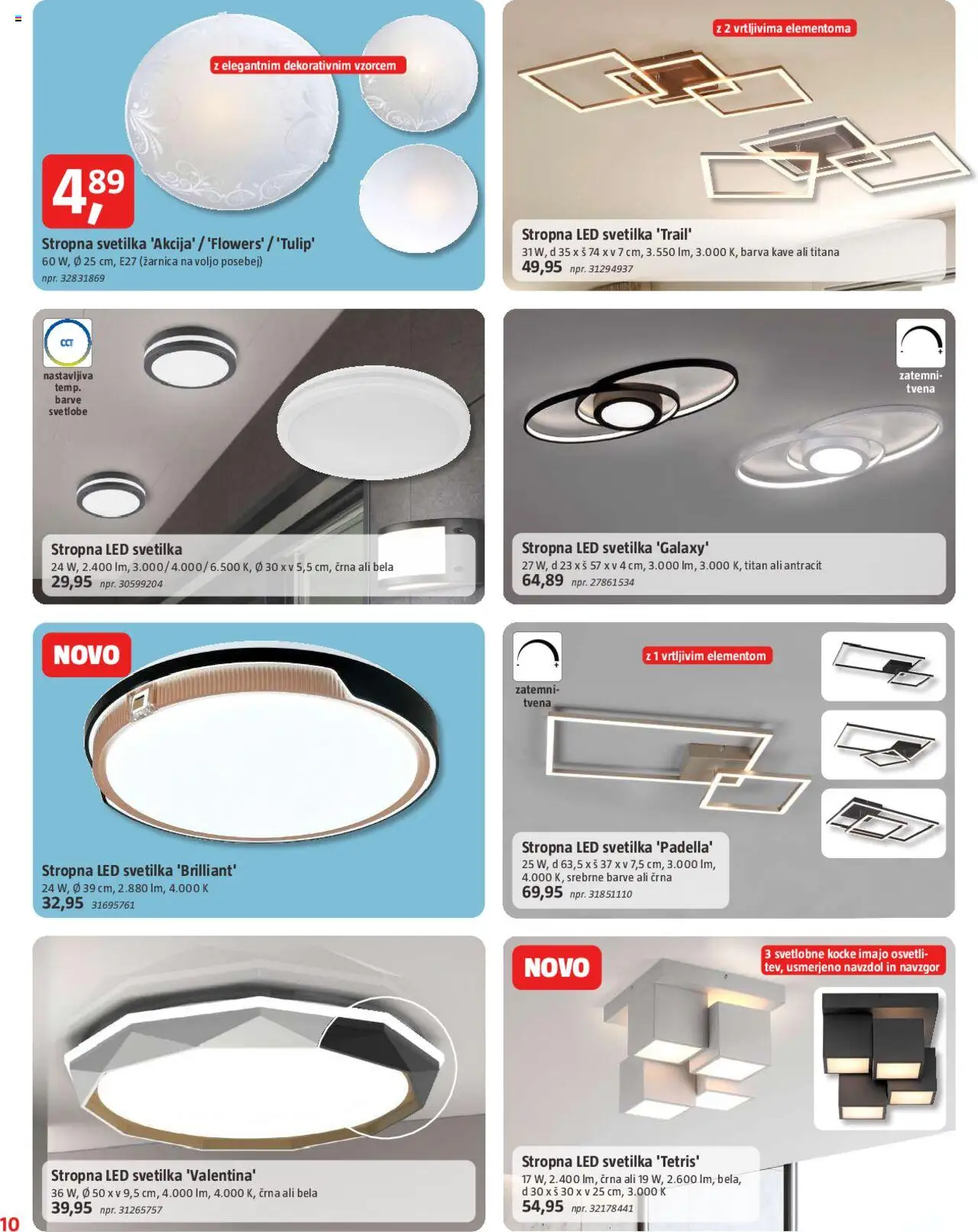 Bauhaus katalog │ velja od 31.07.2025 | Stran: 10 | Izdelki: Led svetilka, Svetilka, Barva