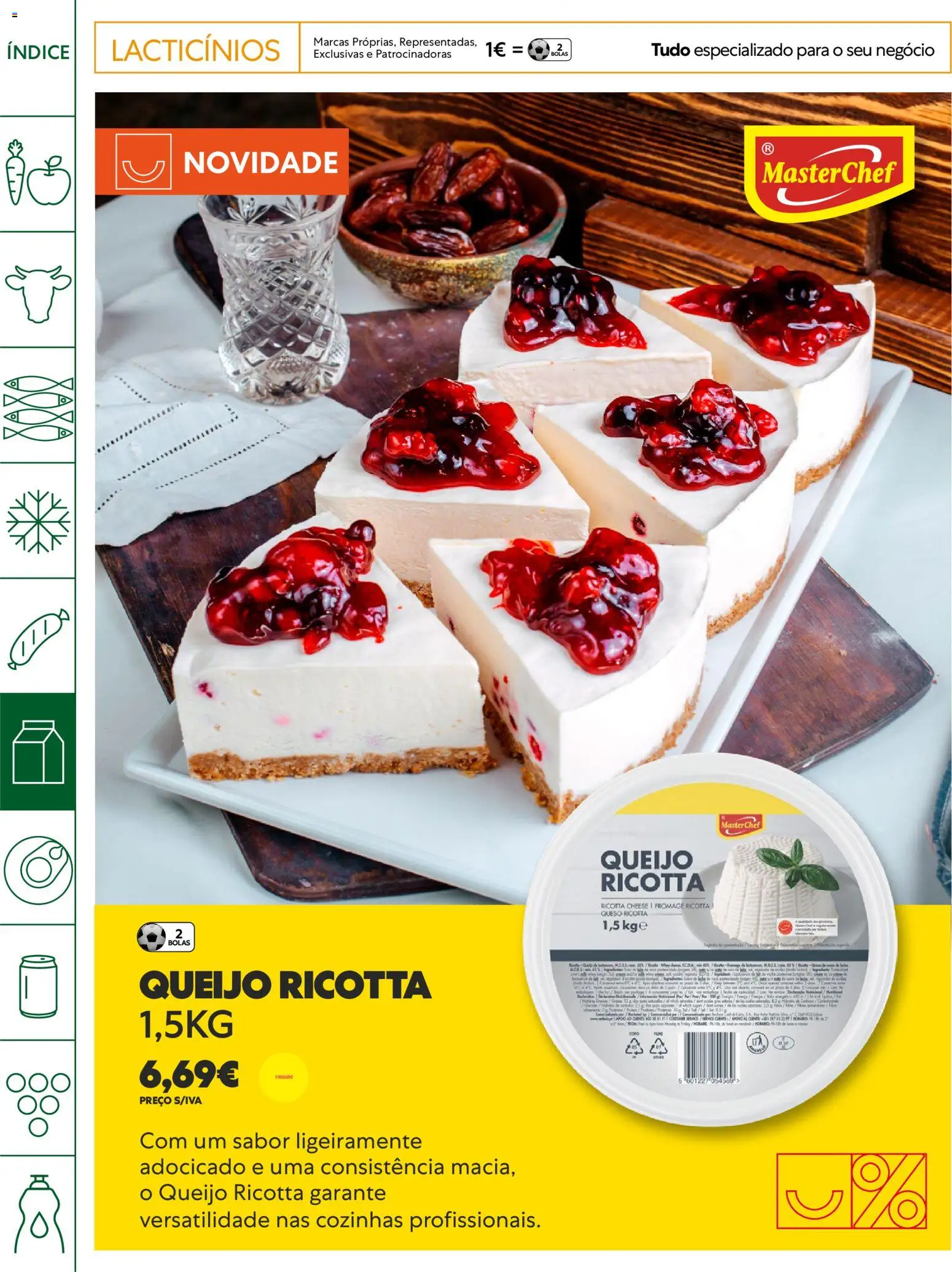 Recheio Horeca │ válido de 28.04.2026 | Página: 18 | Produtos: Queijo