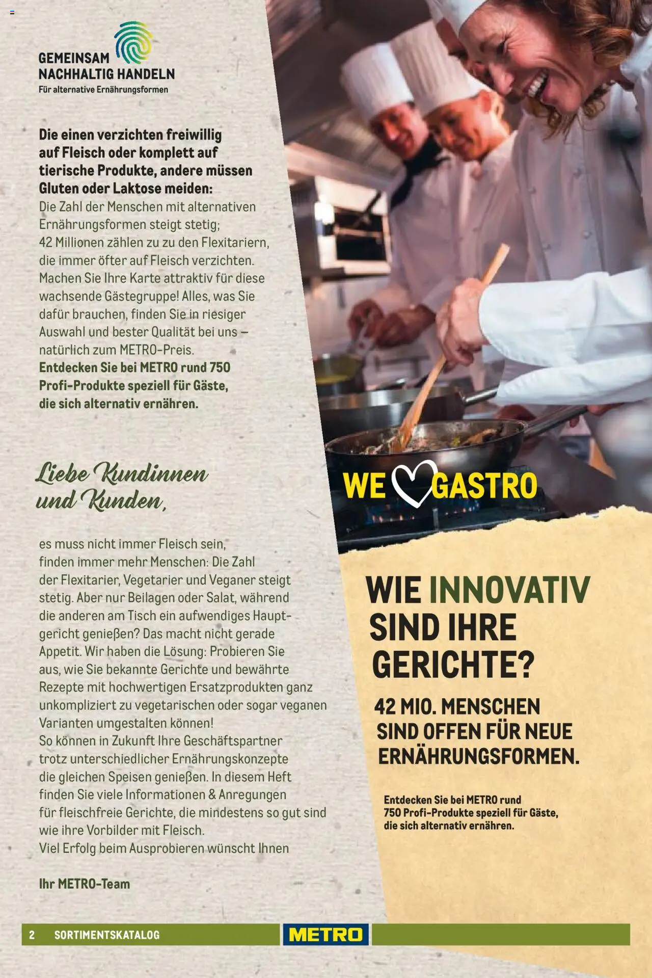 Metro Sortimentskatalog Vegane & Vegetarische Alternativen – gültig ab 22.08.2024 | Seite: 2 | Produkte: Tisch, Fleisch
