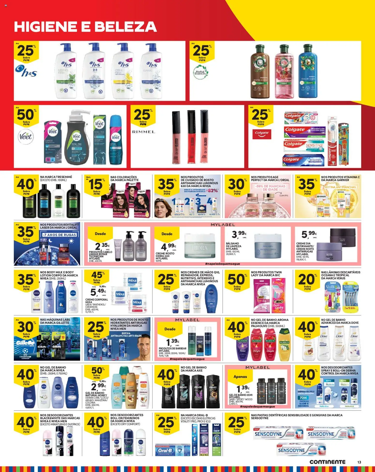 Continente - Madeira │ válido de 11.11.2025 | Página: 13 | Produtos: Gloss, Creme corporal, Banho, Vitamina c