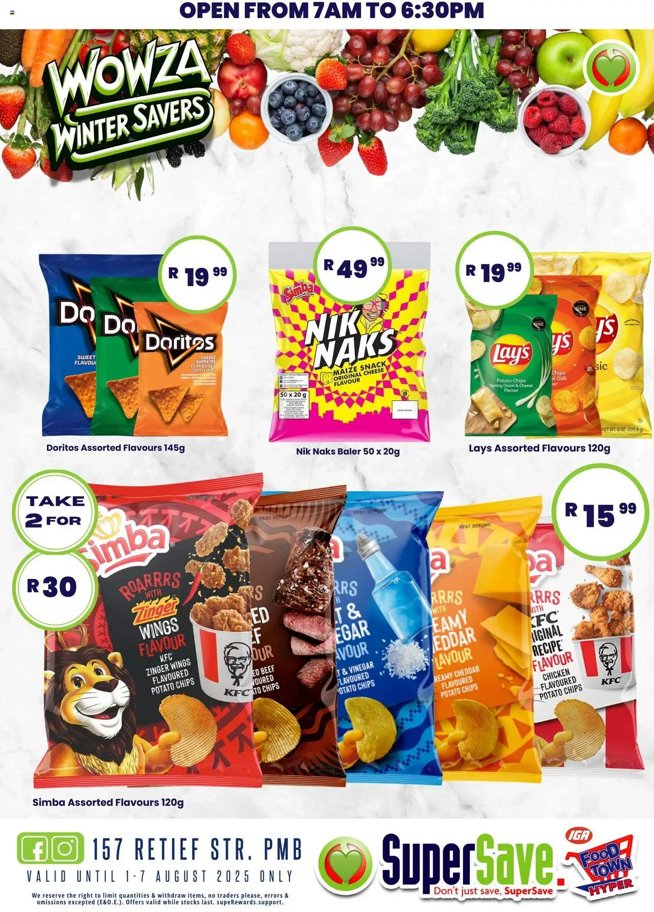 Super Save Specials │ valid from 08.08.2025 | Page: 32 | Products: Corn, Vinegar, Beef, Chips