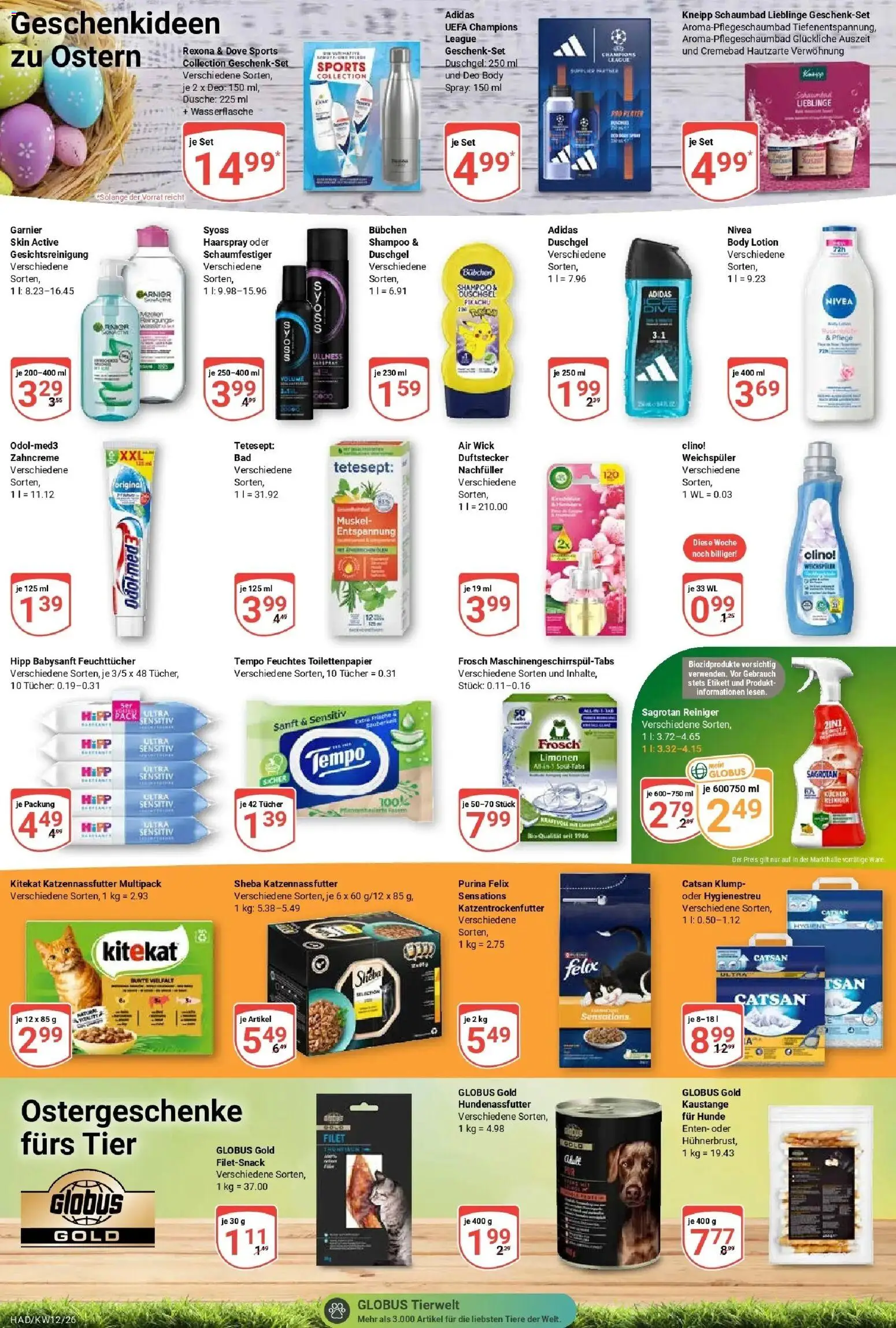 Globus prospekt Halle (saale)	 – gültig ab 15.03.2026 | Seite: 23 | Produkte: Dusche, Shampoo, Haarspray, Tempo