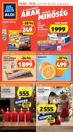 Aldi Akciós újság - amely érvényes a következő dátumtól: 06.11.2025