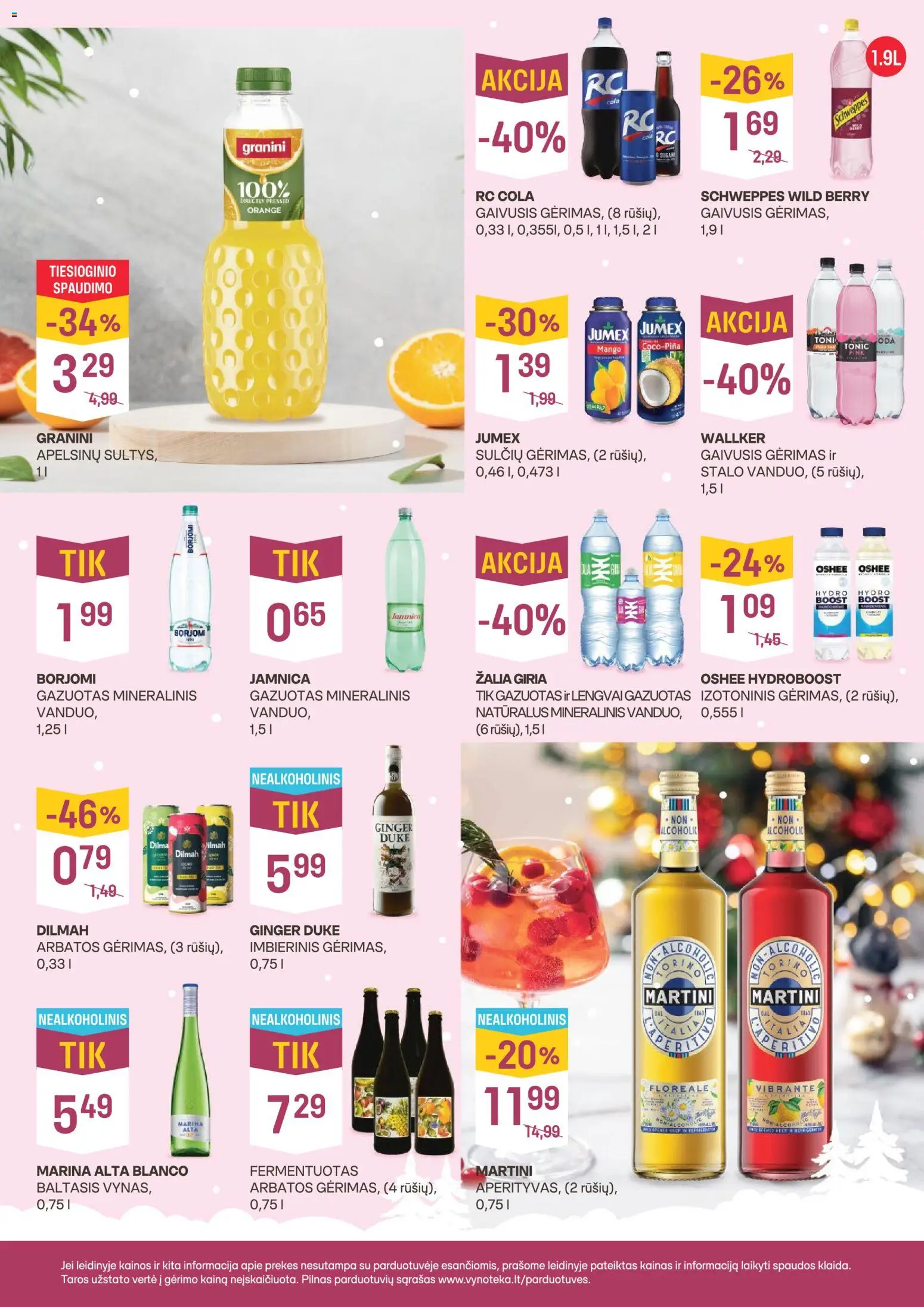 VYNOTEKA akcijos nuo 24.11.2025 | Puslapis: 4 | Prekių: Gaivusis gėrimas