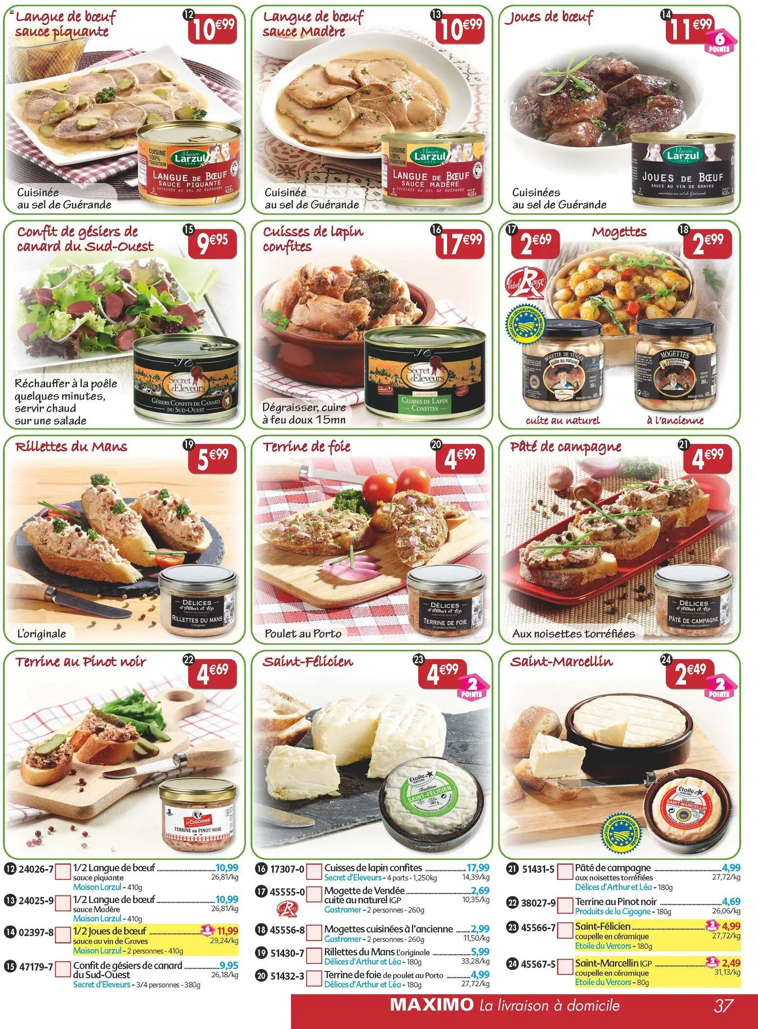 {H1} | Page: 37 | Produits: Poêle, Noisettes, Lapin, Sel