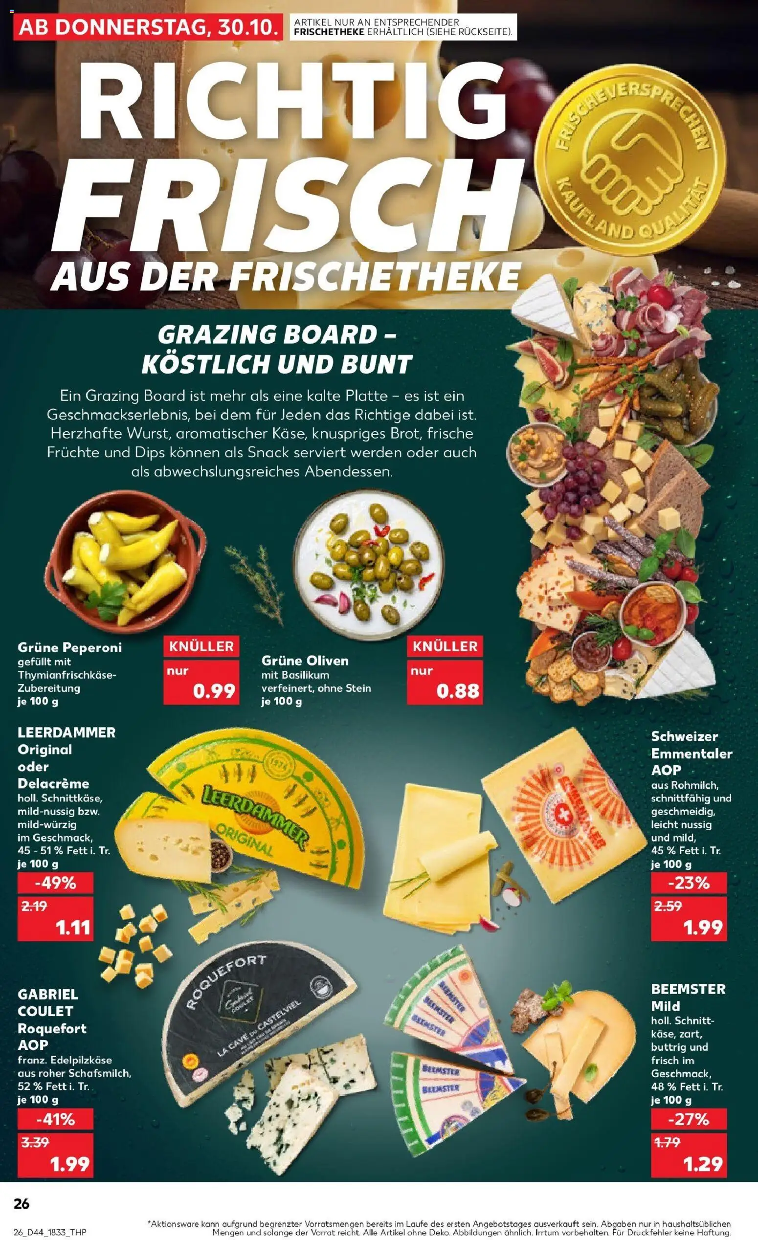 Kaufland prospekt Wuppertal	 – gültig ab 30.10.2025 | Seite: 26 | Produkte: Leerdammer