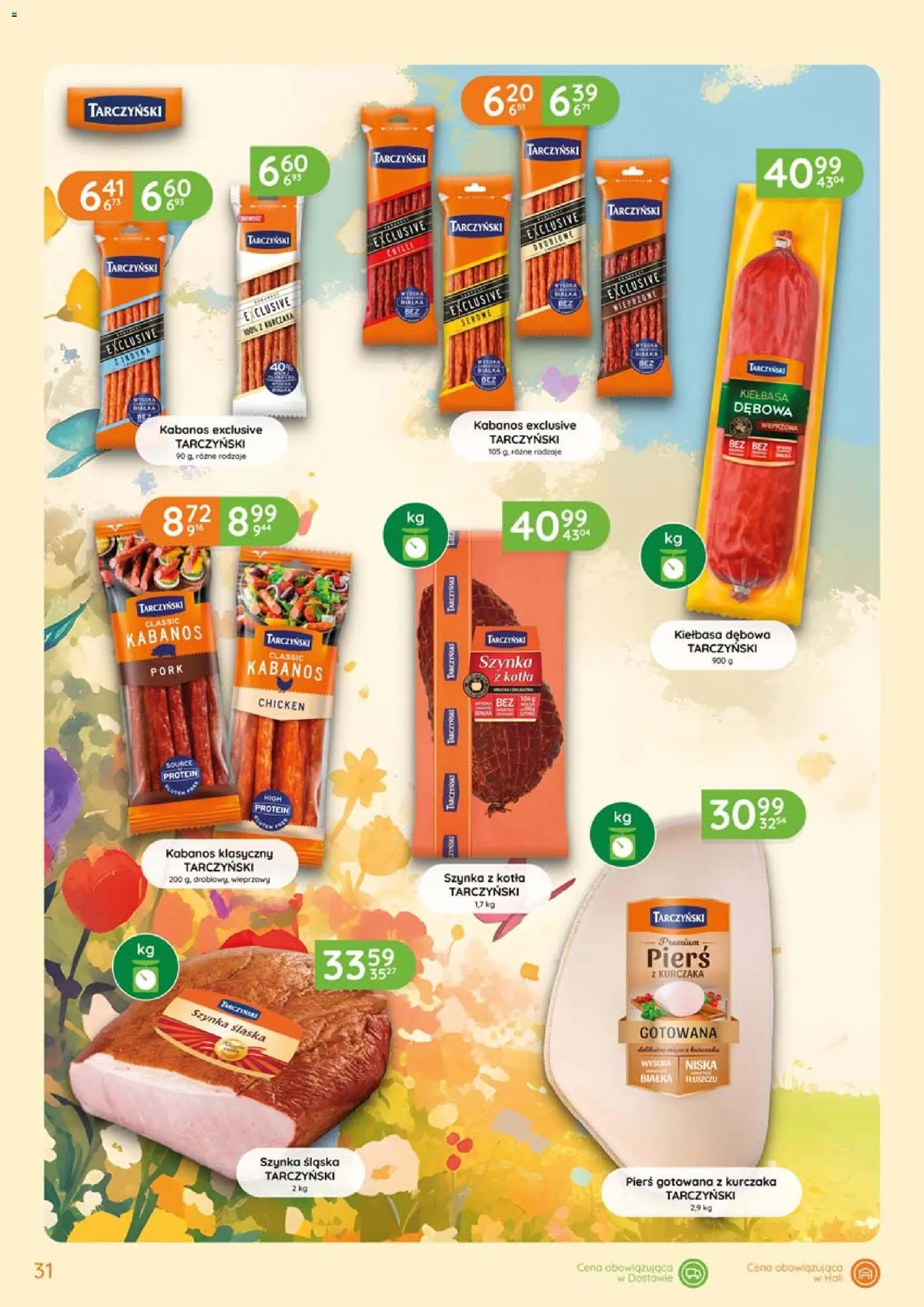 Eurocash gazetka - Katalog Wędlin od 05.03.2026 | Strona: 31 | Produkty: Kiełbasa, Pierś z kurczaka, Szynka