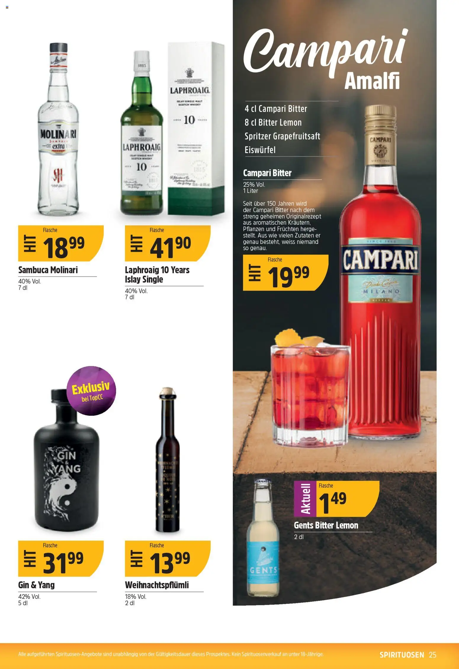 TopCC Aktionen – gültig ab 17.11.2025 | Seite: 25 | Produkte: Gin