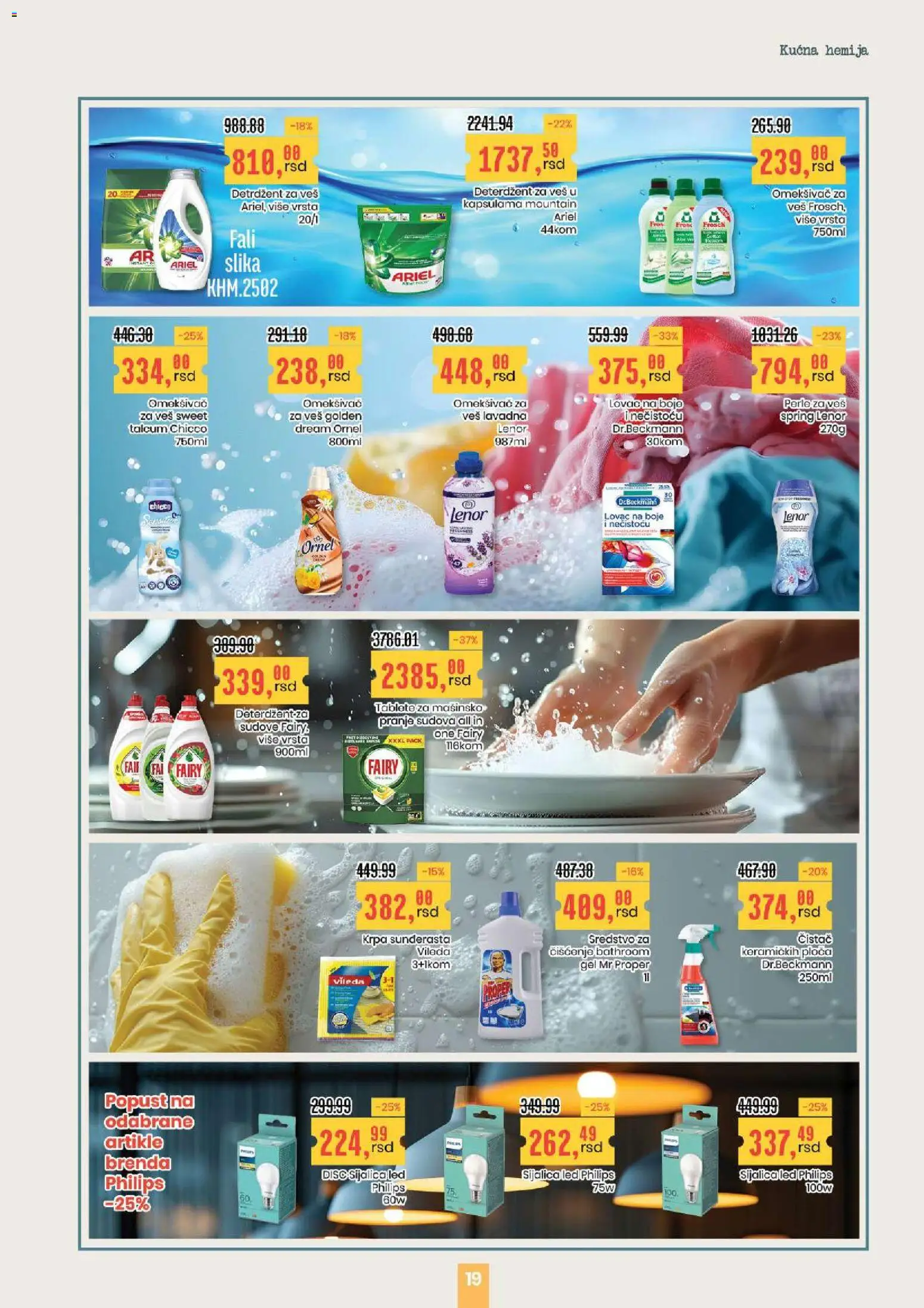 Aroma Market katalog - važi od 13.11.2025 | Strana: 19 | Proizvode: Deterdžent, Mr proper, Sijalica, LED sijalica