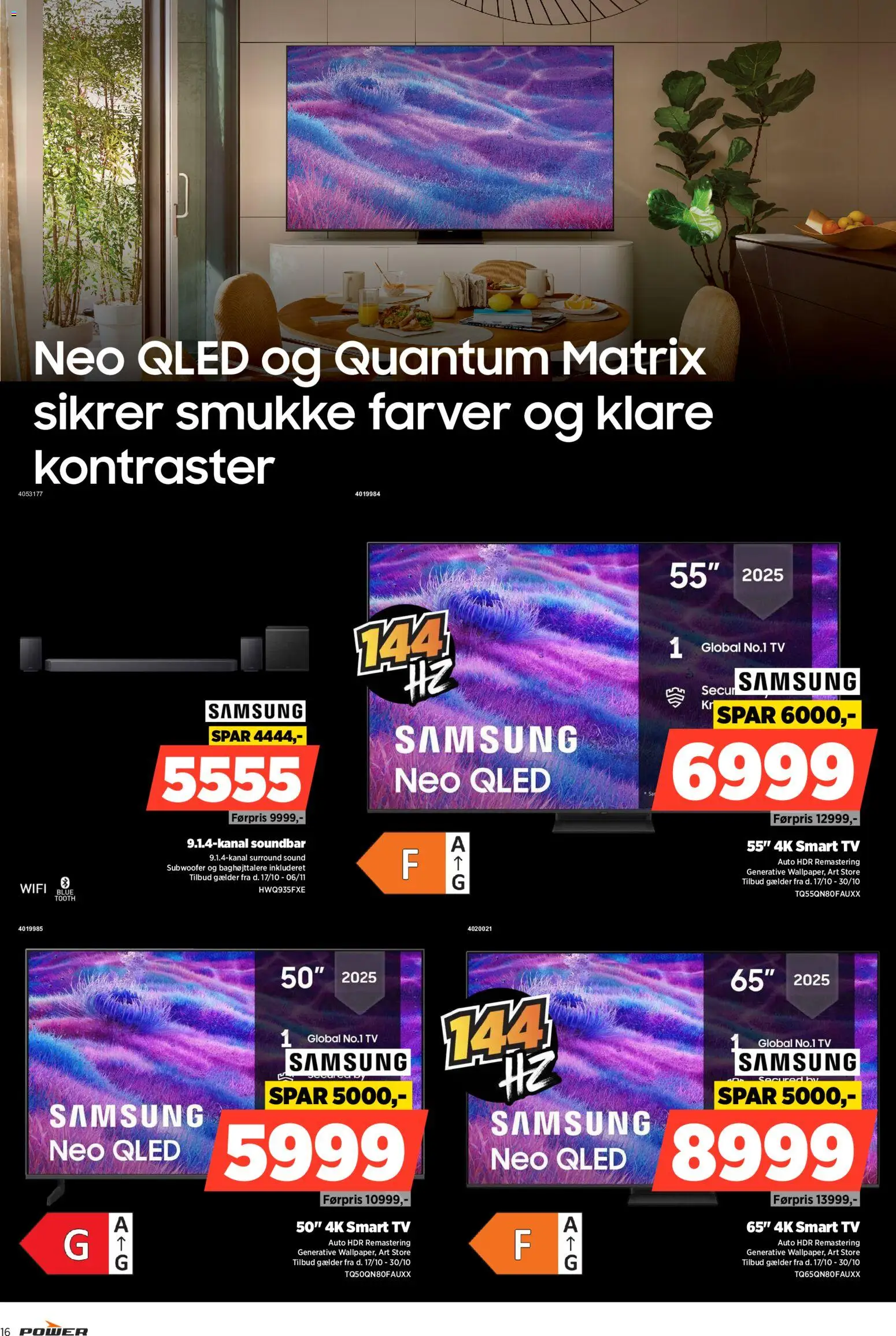 Power tilbudsavis – gyldig fra 24.10.2025 | Side: 16 | Produkter: Soundbar, Smart TV, TV