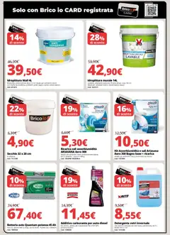 Volantino Brico io del 02.09.2025 | Pagina: 4 | Prodotti: Detergente, Polo, Secchio, Batteria