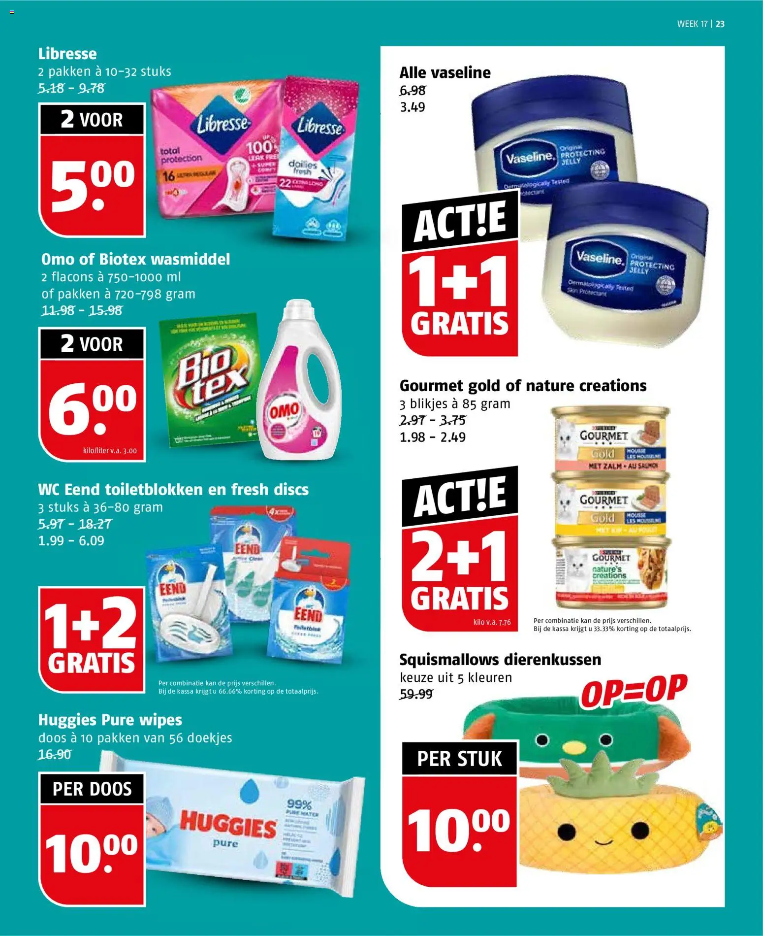 {H1} | Pagina: 23 | Producten: Wasmiddel, Ostyalap, Kan, Wc