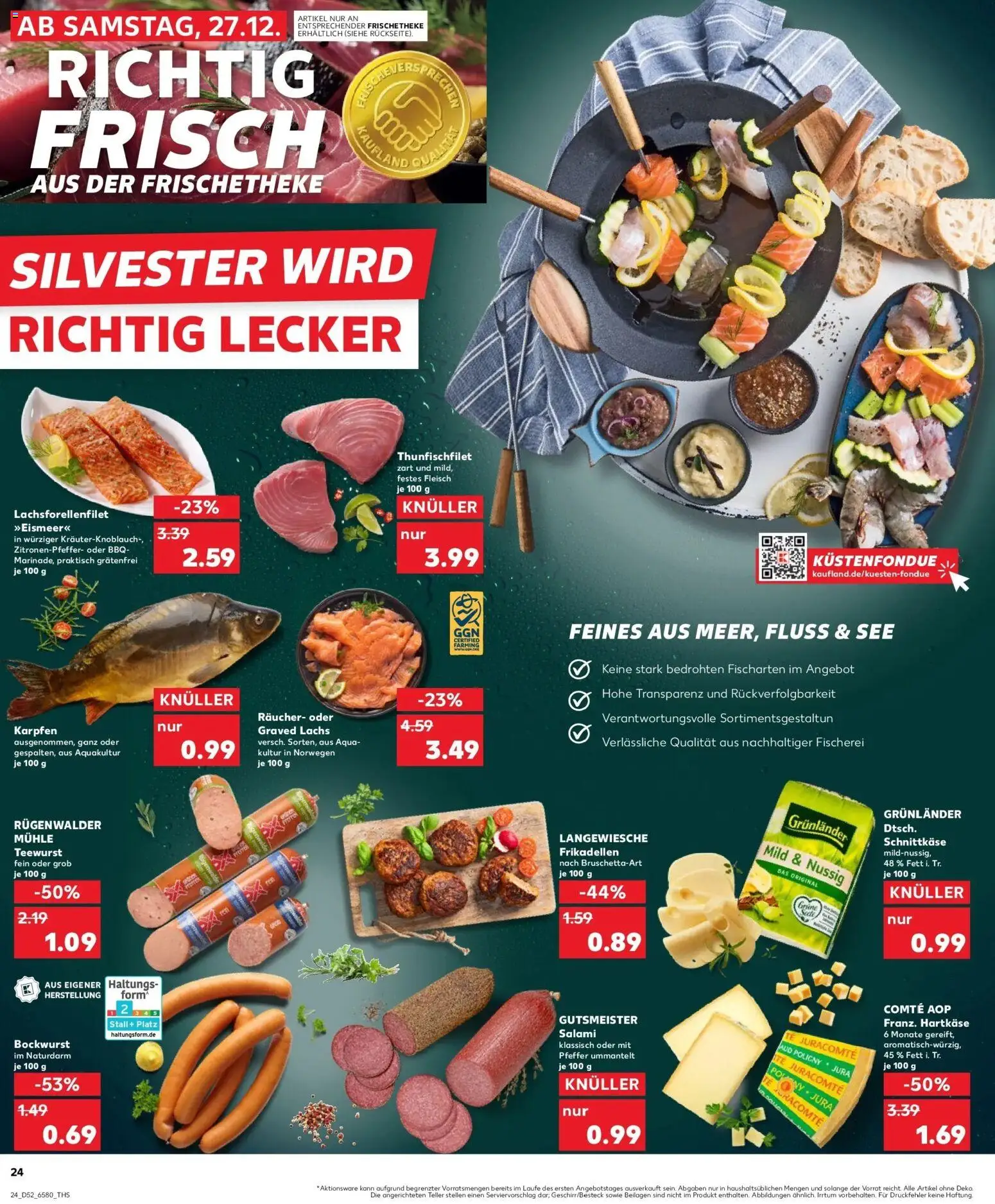 Kaufland prospekt Hamburg	 – gültig ab 28.12.2025 | Seite: 24 | Produkte: Bockwurst, Lachs, Pfeffer, Fleisch