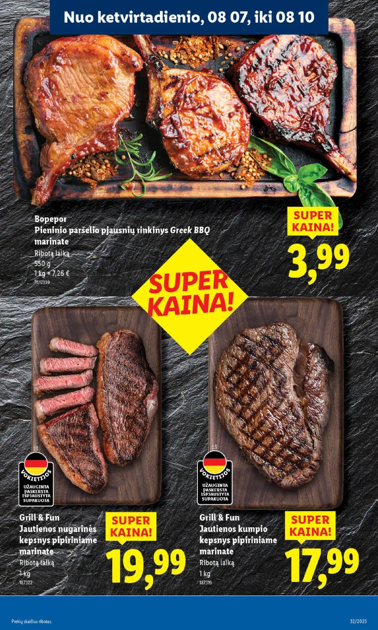LIDL - Leidinys│galioja nuo 04.08.2025 | Puslapis: 55 | Prekių: Jautienos