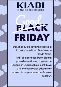 Vista previa KIABI Black Friday válido desde el 28.11.2025