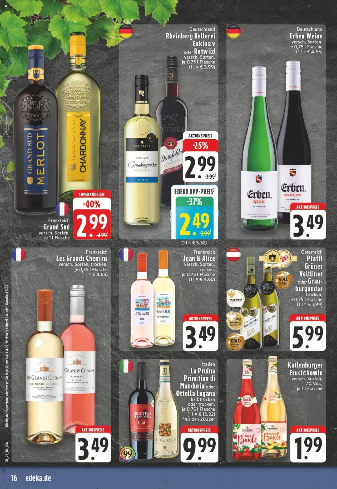 Edeka prospekt Dortmund	 - gültig ab dem 06.07.2025 | Seite: 16 | Produkte: Merlot, Grand sud