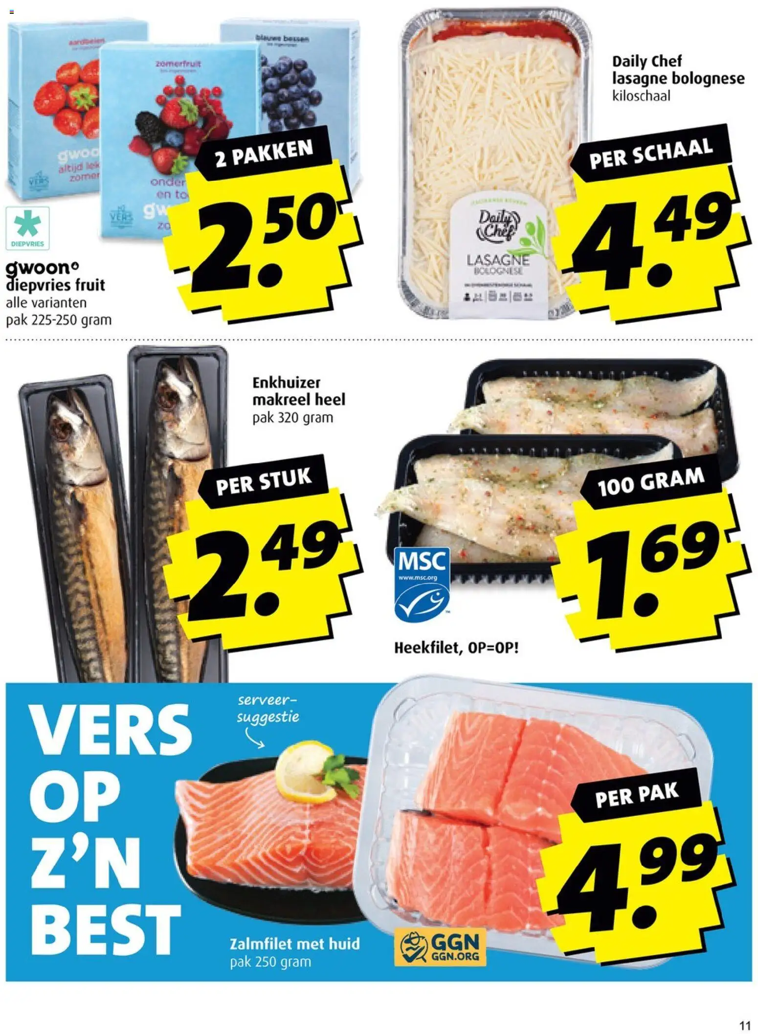 {H1} | Pagina: 11 | Producten: Schaal, Lasagne, Fruit