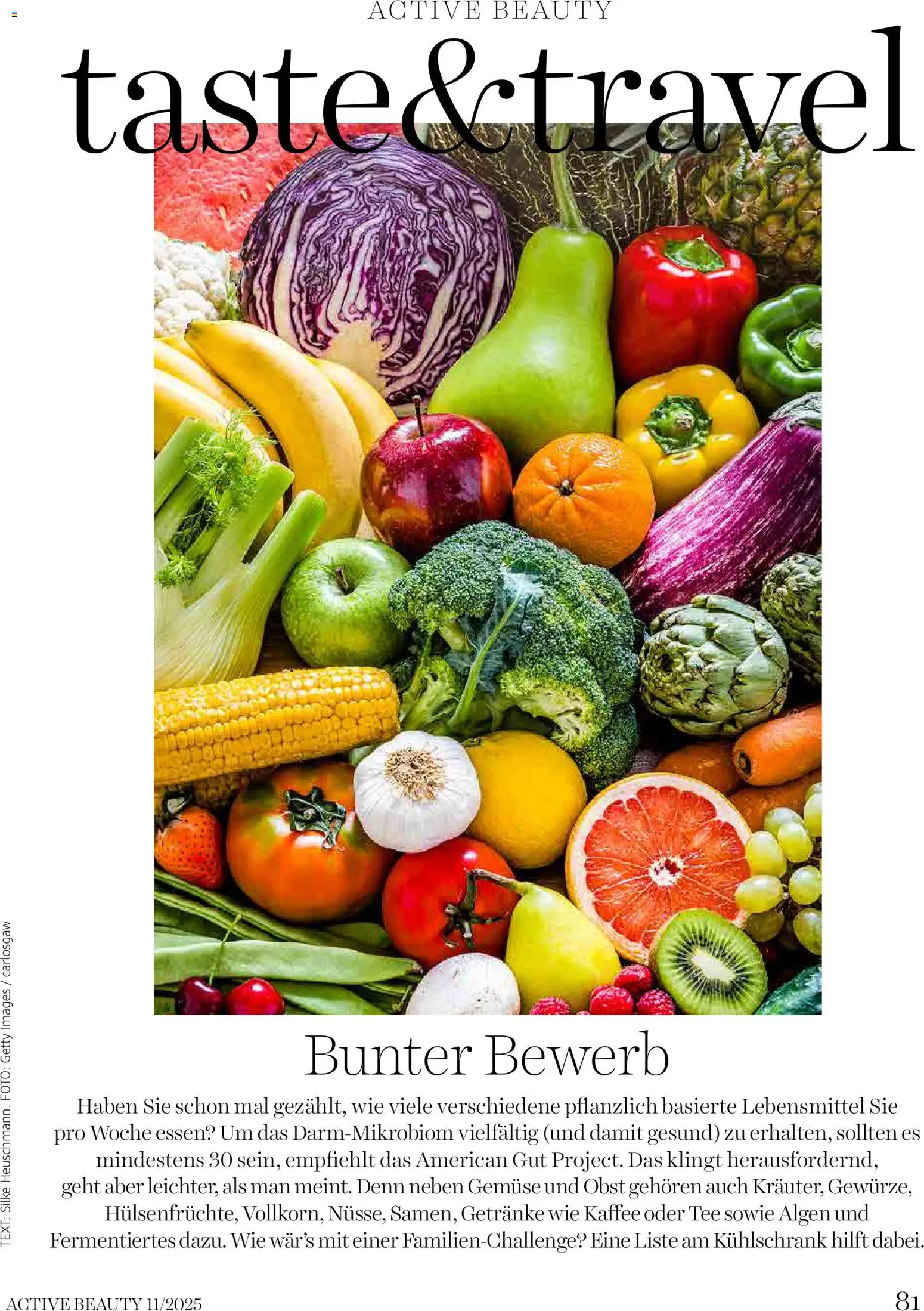 dm drogerie markt Active Beauty Magazin 11/2025 gültig ab 01.11.2025 | Seite: 81 | Produkte: Gemüse, Obst, TV, Tee