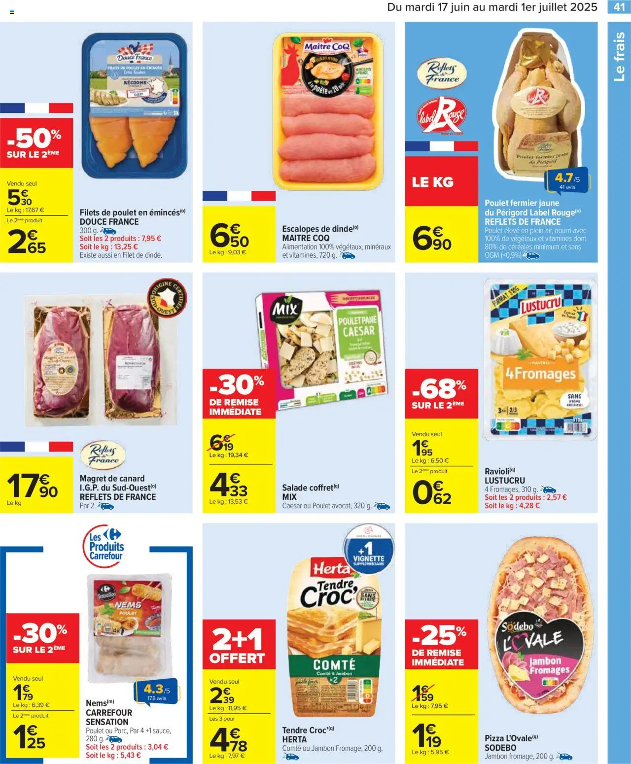  | Page: 43 | Produits: Magret de canard, Poêle, Jambon, Pizza
