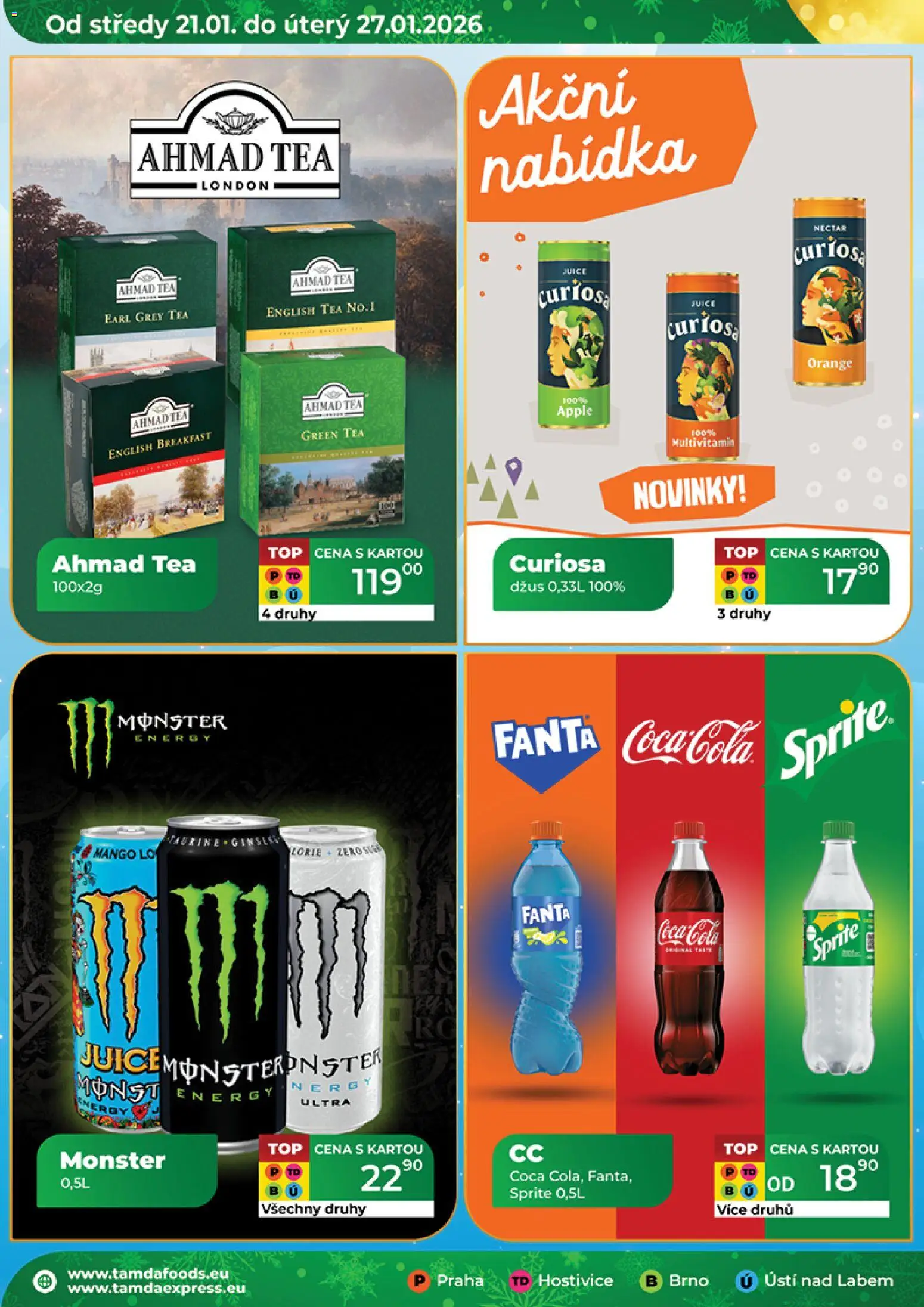 Tamda Foods leták od 21.01.2026 | Strana: 16 | Produkty: Mango, Džus, Coca cola, Monster Energy
