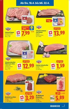Lidl aktionen ab 16.04.2026 gültig | Seite: 7 | Produkte: Burger
