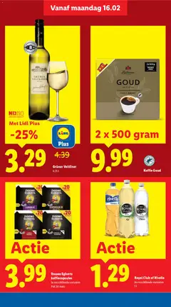 Koffie Goud, 2 x 500 gram - Voorbeeld van een folder van Lidl, geldig van 16.02.2026 | Pagina: 5 | Producten: Koffie, Koffiebonen, Koffiecapsules, Capsule
