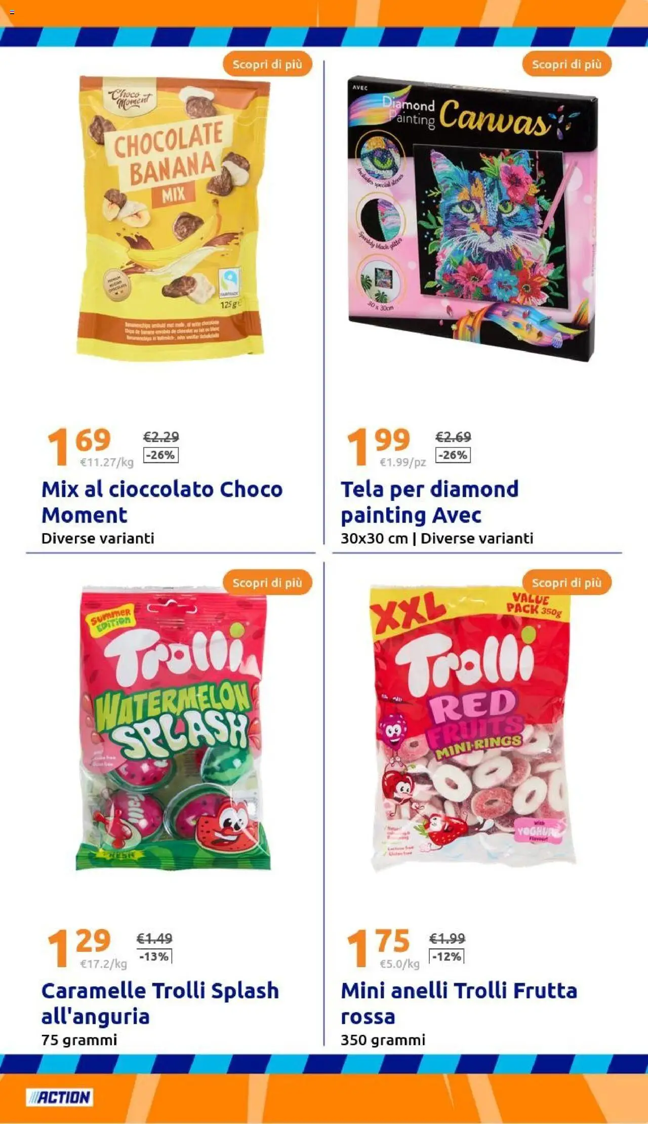 Volantino Action del 17.09.2025 | Pagina: 27 | Prodotti: Cioccolato, Caramelle, Frutta