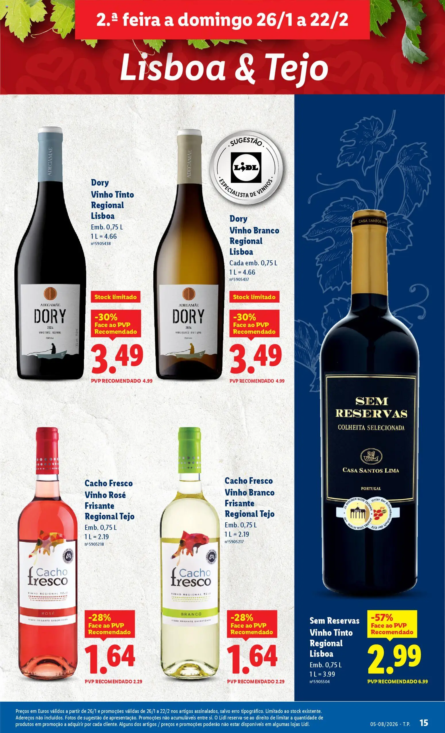 Lidl folheto │ válido de 26.01.2026 | Página: 15 | Produtos: Vinho, Vinho tinto