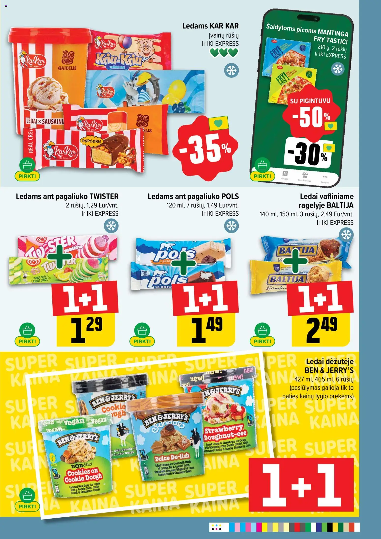 IKI akcijos nuo 20.04.2026 | Puslapis: 21 | Prekių: Ledai