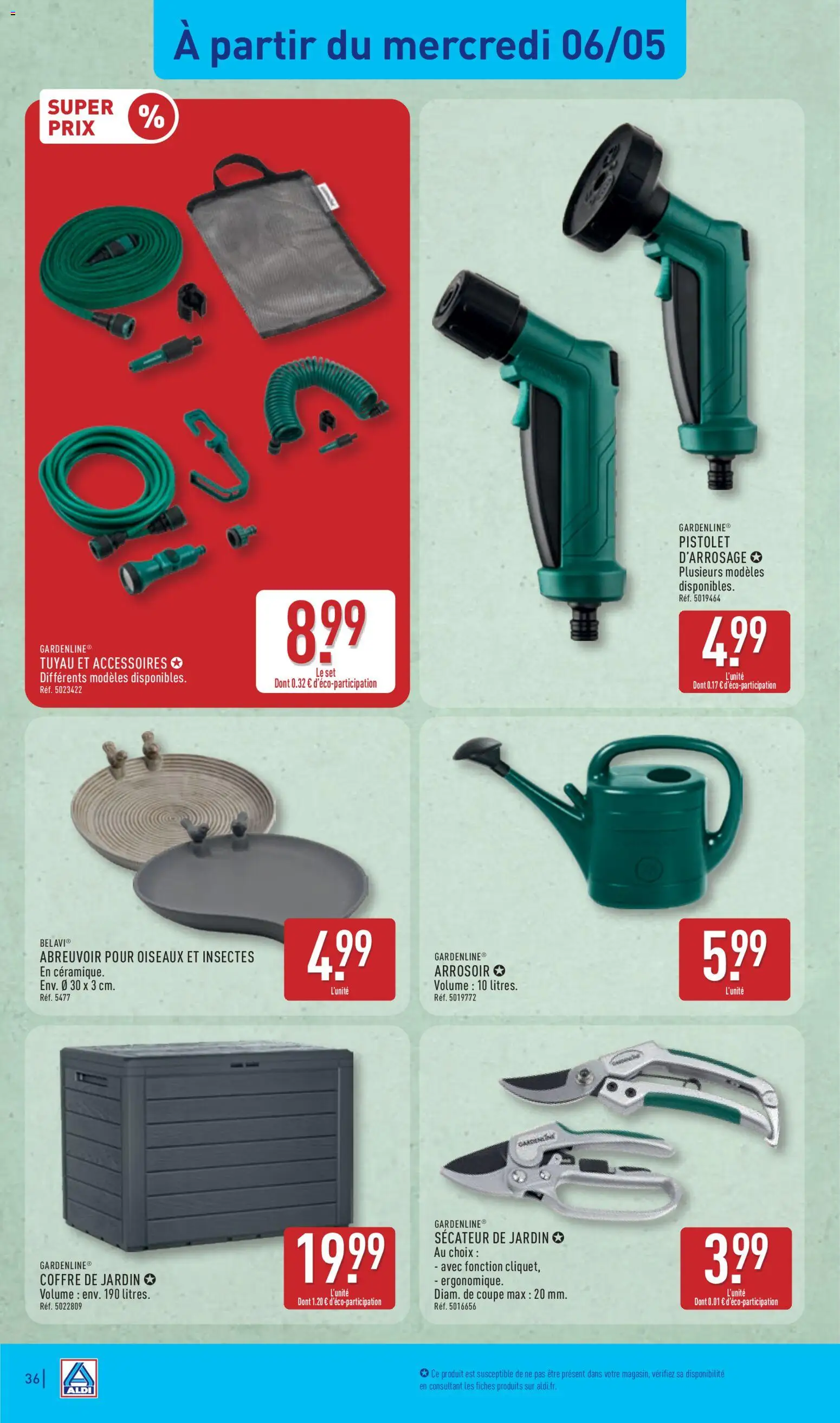 {H1} | Page: 40 | Produits: Tuyau, Arrosoir, Sécateur de jardin, Coffre de jardin