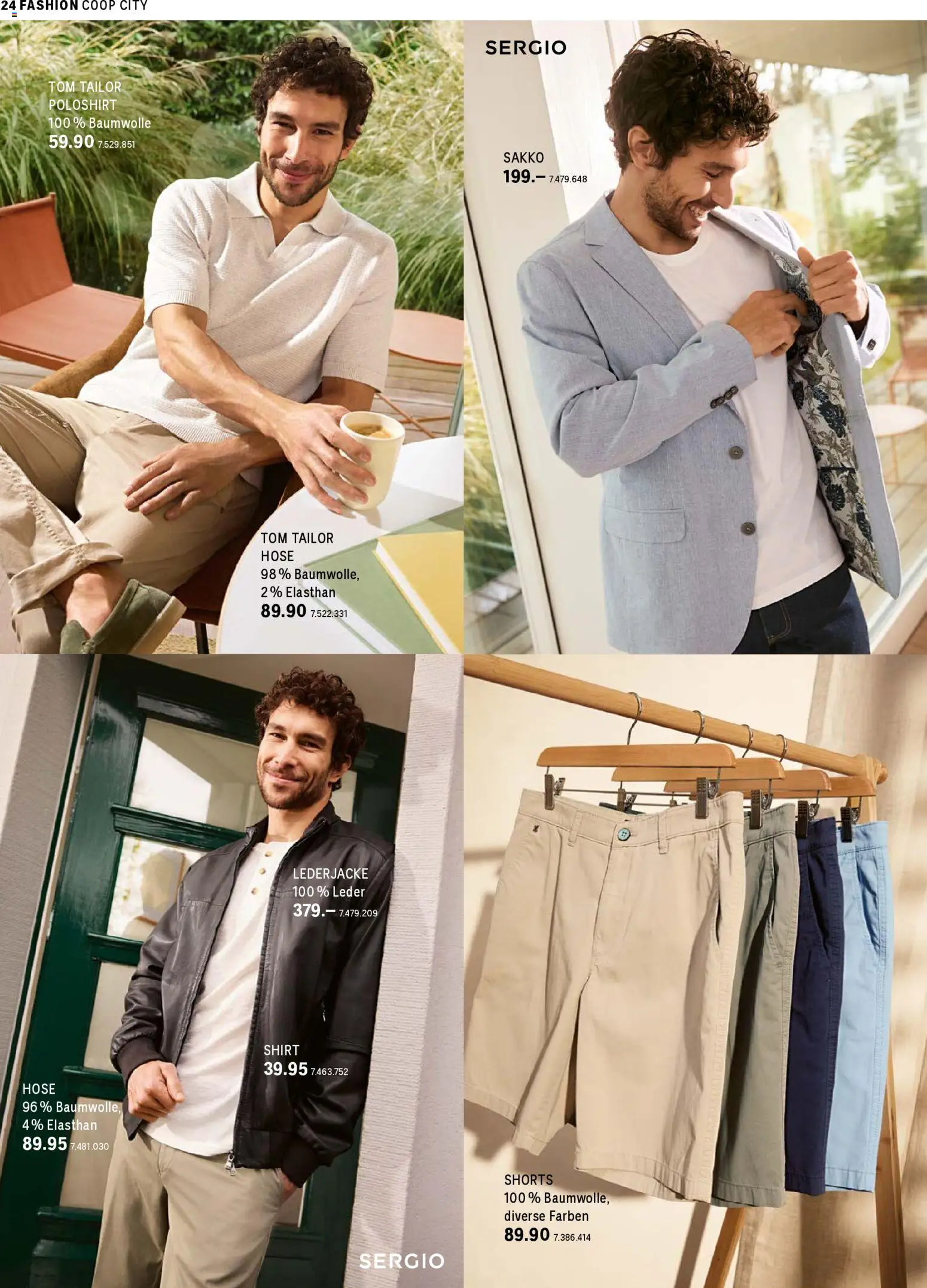 Coop City aktionen Ostern – gültig ab 23.03.2026 | Seite: 24 | Produkte: Sakko, Poloshirt, Hose, Shirt