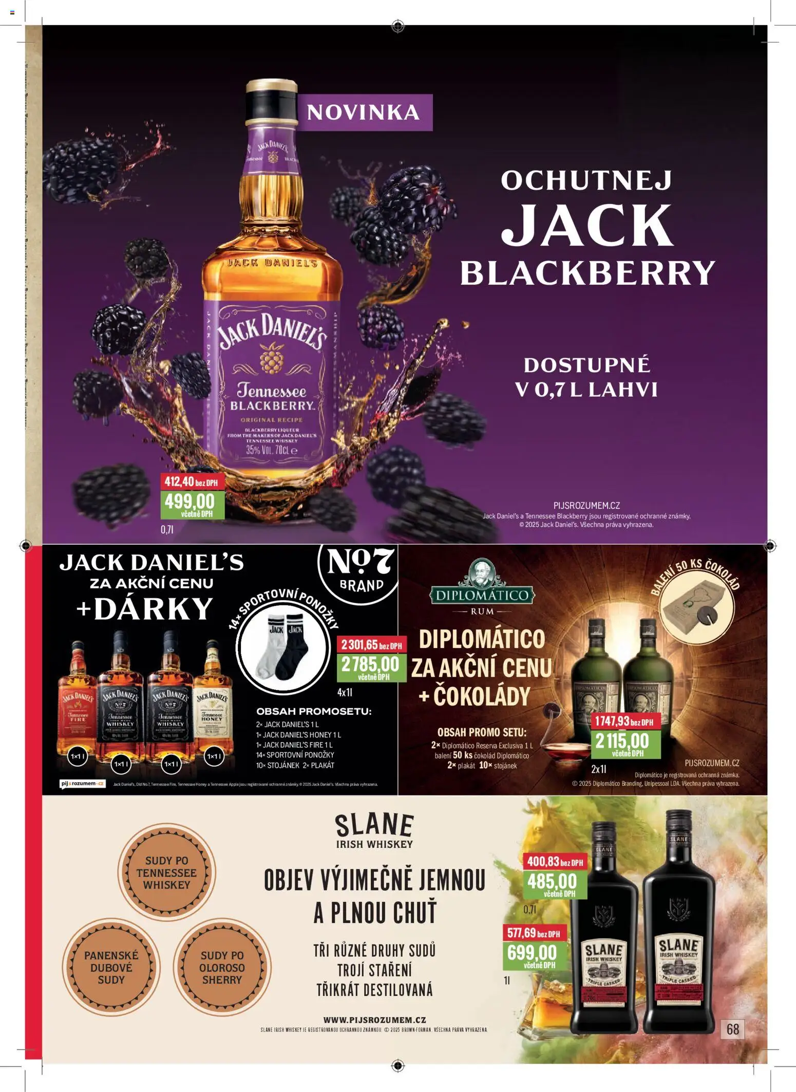 Ratio leták od 01.11.2025 | Strana: 69 | Produkty: Whiskey, Ponožky, Diplomatico rum, Diplomatico Reserva Exclusiva