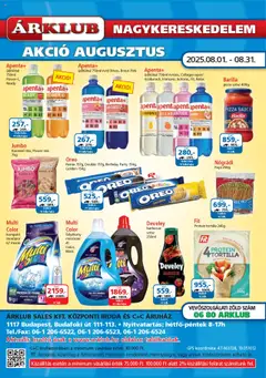 ÁRKLUB Akciós újság - amely érvényes a következő dátumtól: 01.08.2025