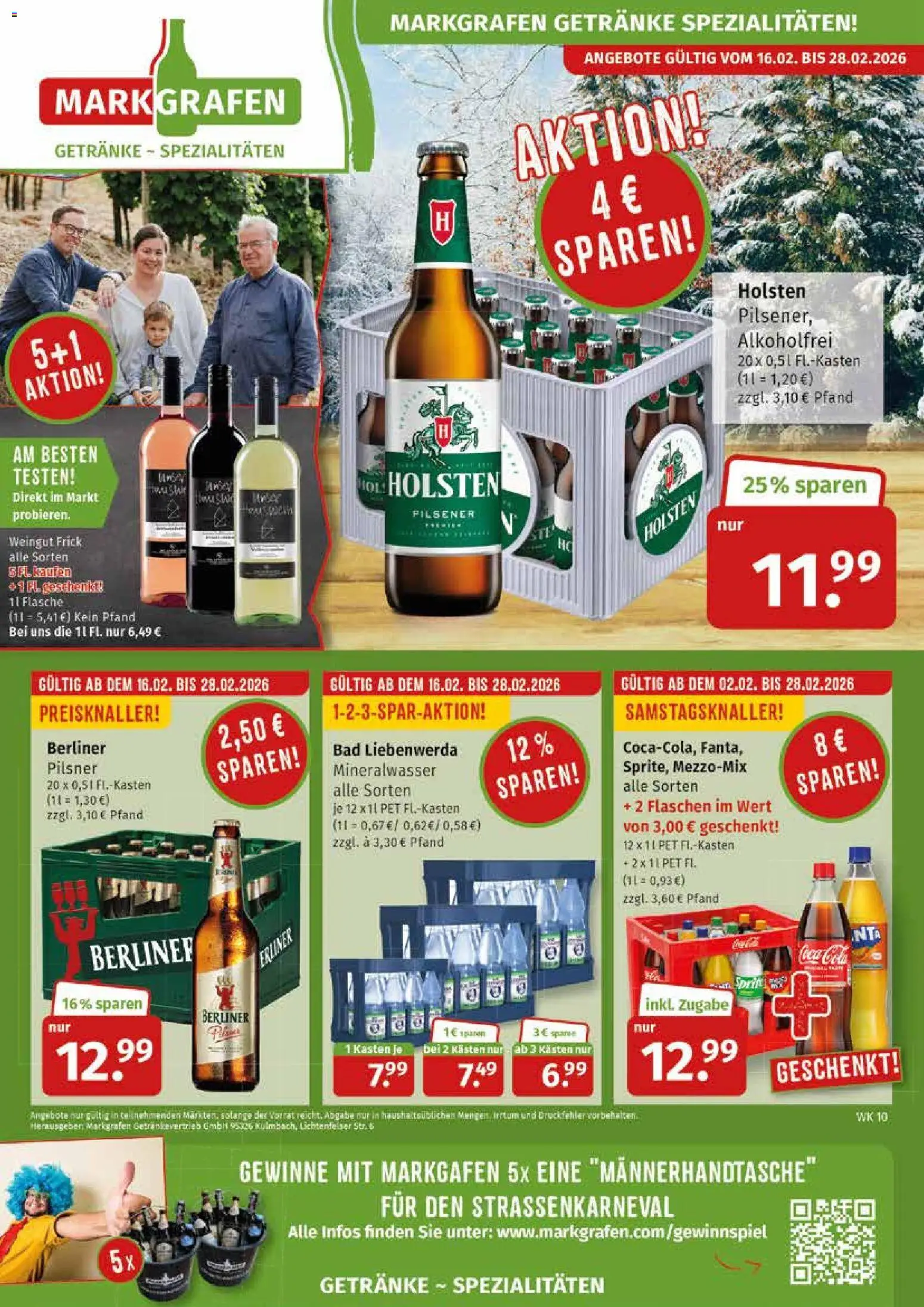 Markgrafen Prospekt 	 – gültig ab 02.03.2026 | Seite: 8 | Produkte: Berliner, Bad, Holsten, Mineralwasser