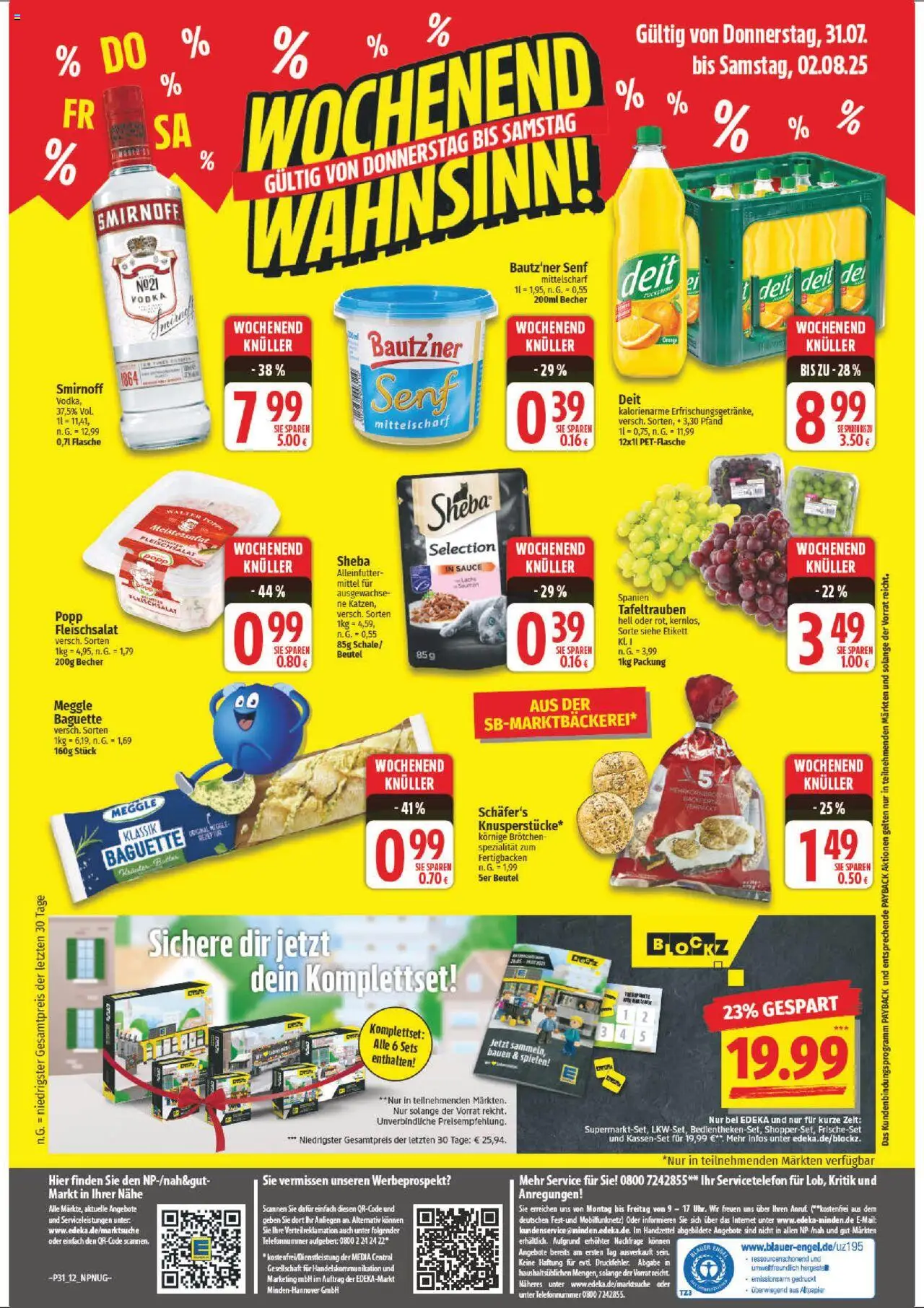 NP Discount Prospekt 	 - gültig ab dem 28.07.2025 | Seite: 12 | Produkte: Butter, Baguette, Smirnoff, Vodka