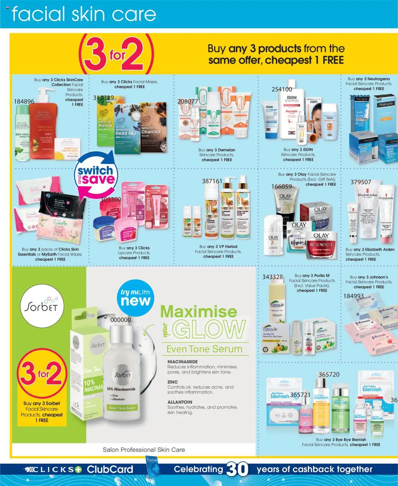 Clicks Specials │ valid from 07.08.2025 | Page: 30 | Products: Gloss, Mug, Mask, Sunscreen