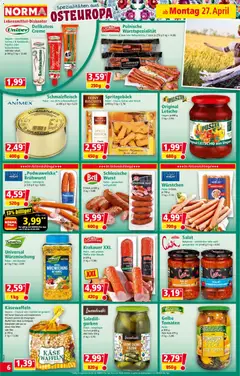 Norma Flugblatt ab 27.04.2026 gültig | Seite: 6 | Produkte: Gemüse, Knoblauch, Creme, Schweinefleisch