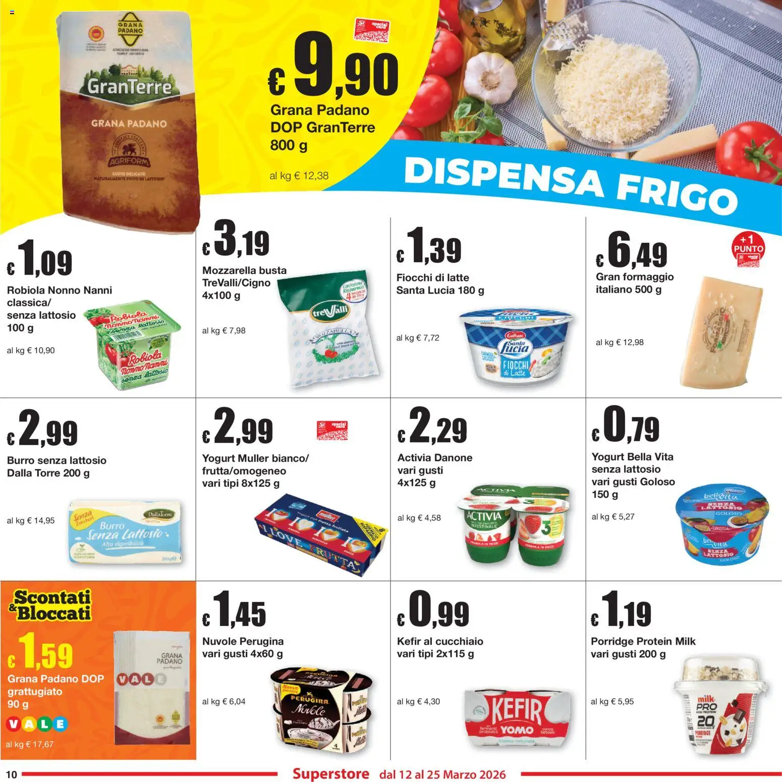 Volantino Sì con Te del 12.03.2026 | Pagina: 10 | Prodotti: Latte, Formaggio, Tonno, Robiola