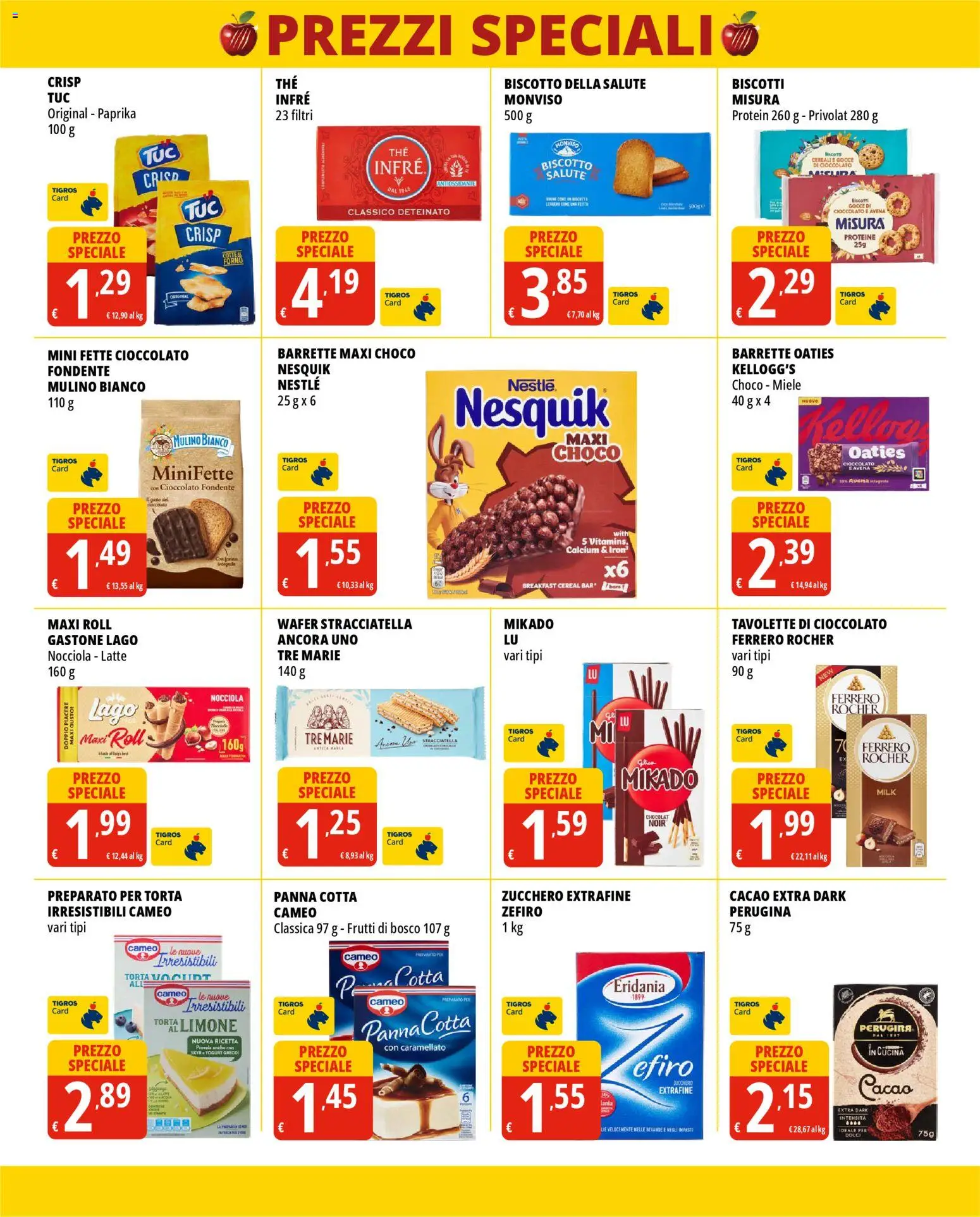 Volantino Tigros del 28.01.2026 | Pagina: 5 | Prodotti: Cioccolato, Zucchero, Latte, Miele