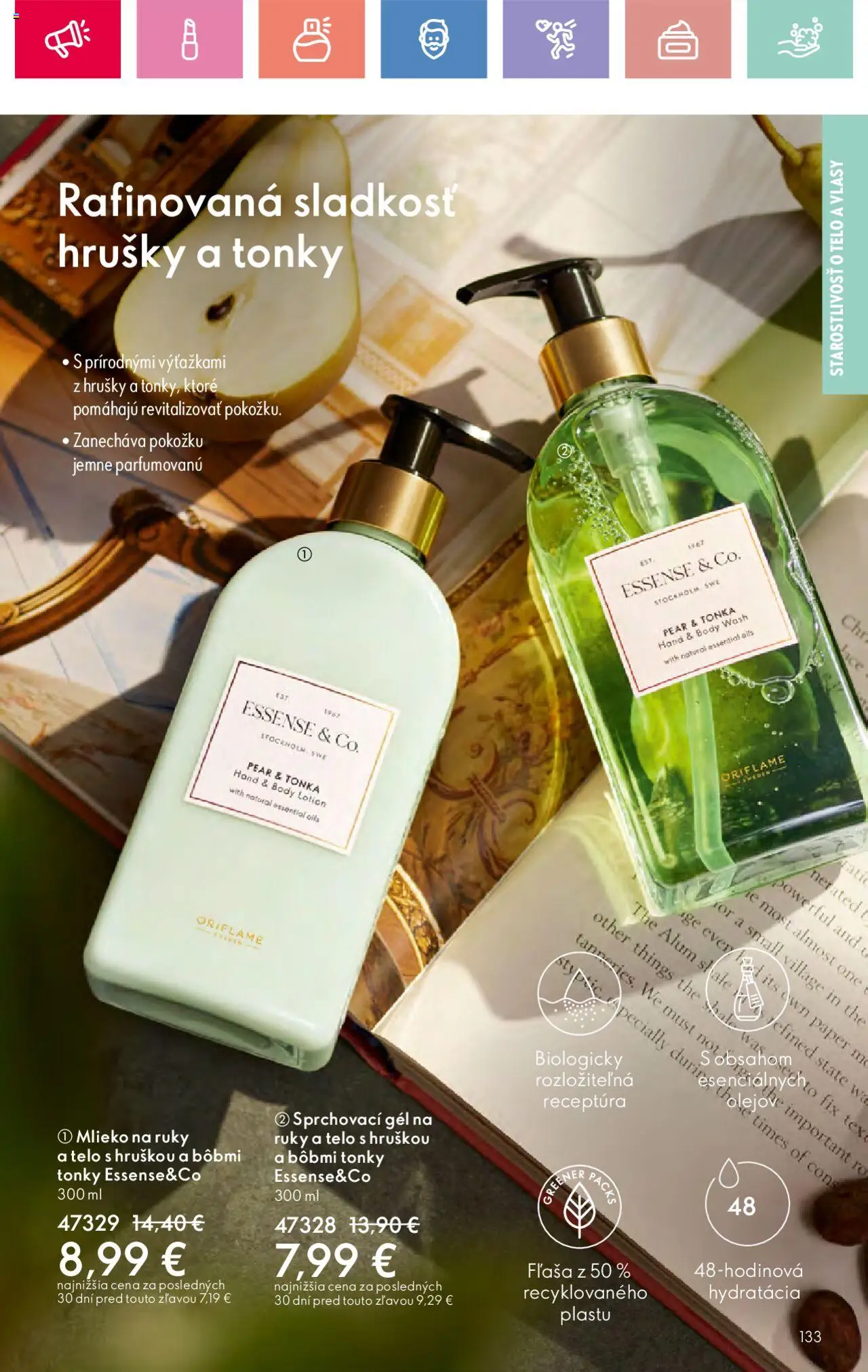 Katalóg Oriflame 9 2025 │ platný od 15.06.2025 | Strana: 133 | Produkty: Mlieko, Hrušky