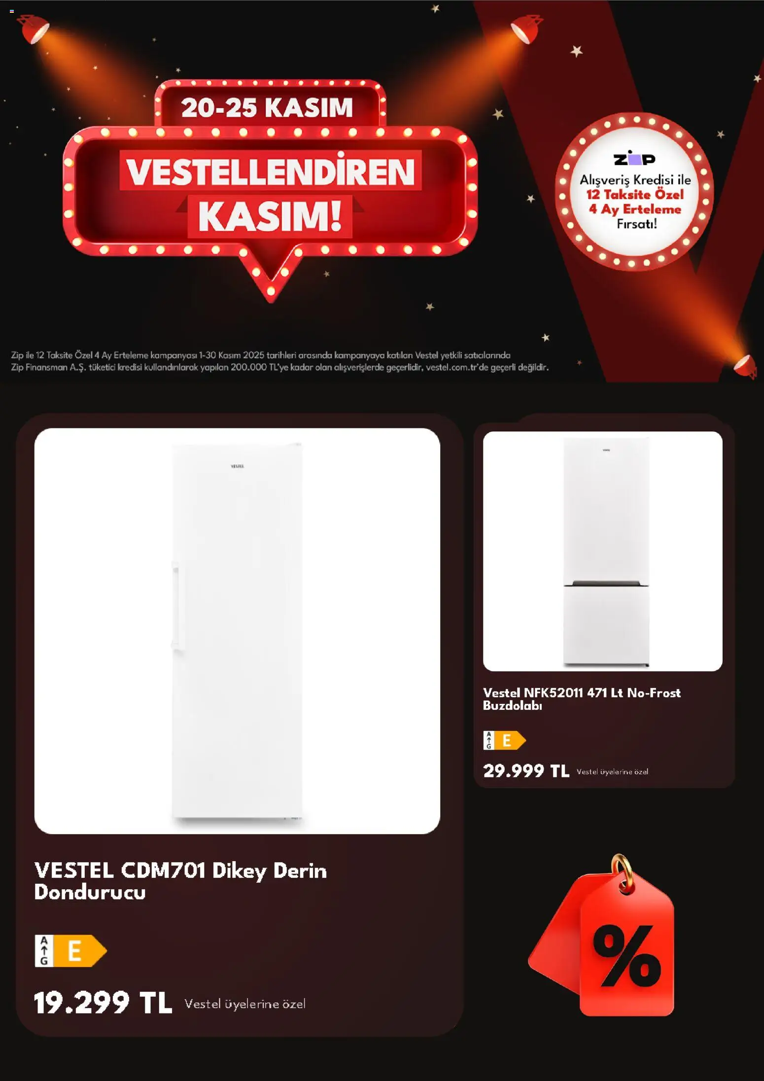 Vestel Black Friday - 24.11.2025 tarihinden itibaren geçerlidir | Sayfa: 3 | Ürünler: Buzdolabı, Dondurucu