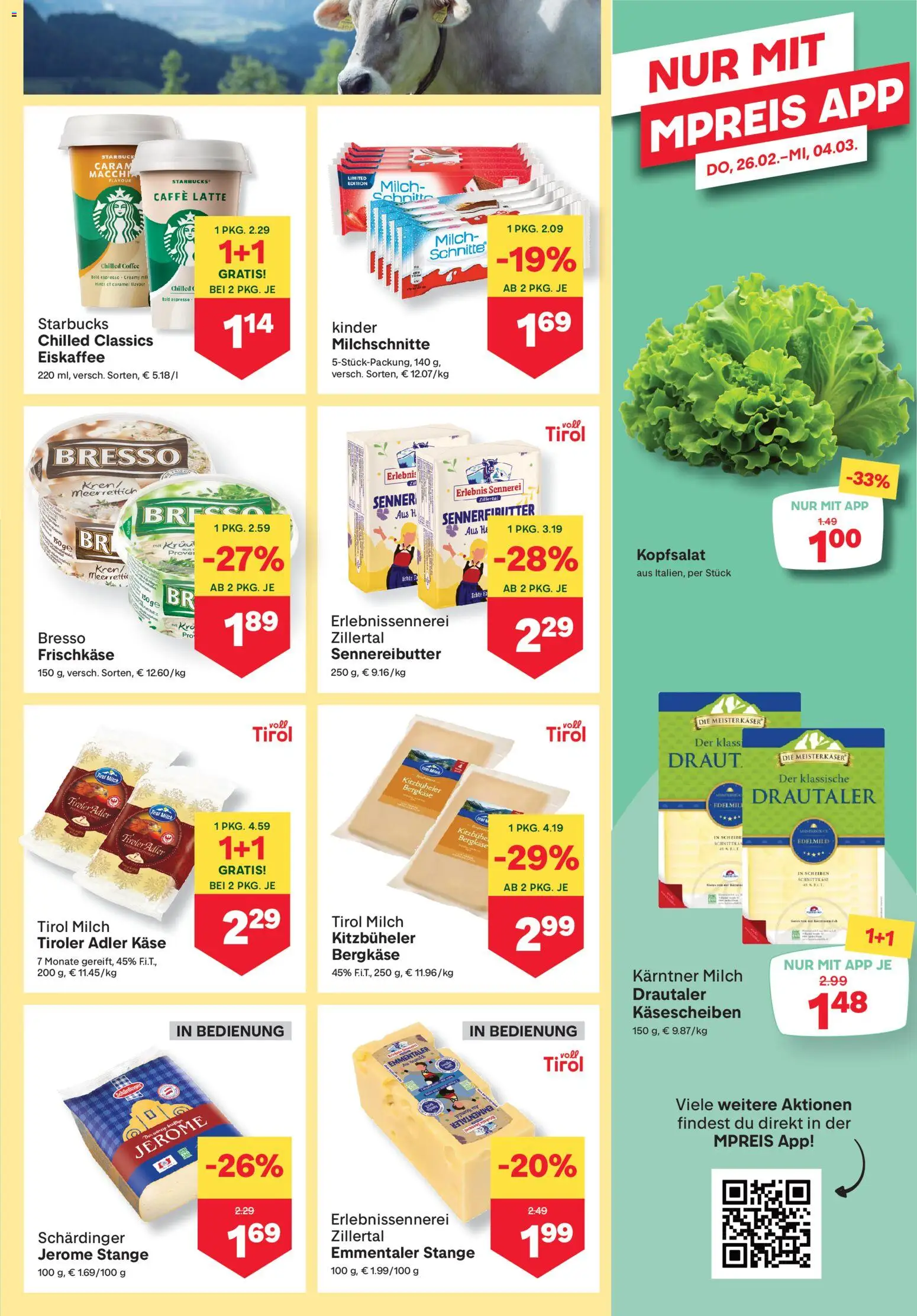 MPREIS Altenmarkt im Pongau gültig ab 26.02.2026 | Seite: 5 | Produkte: Milch, Käse