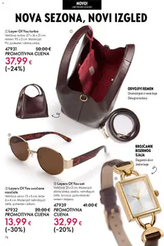 Oriflame katalog | vrijedi od 14.09.2025 | Stranica: 76 | Proizvodi: Torbica, Naočale, Sat, Torba